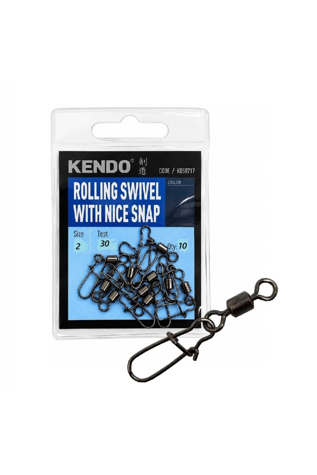 小物 D.O.D Spinal Clip Kendo Rolling Swivel Snap Klipsli Fırdöndü No:2 (10'lu Paket) - Fiyatı