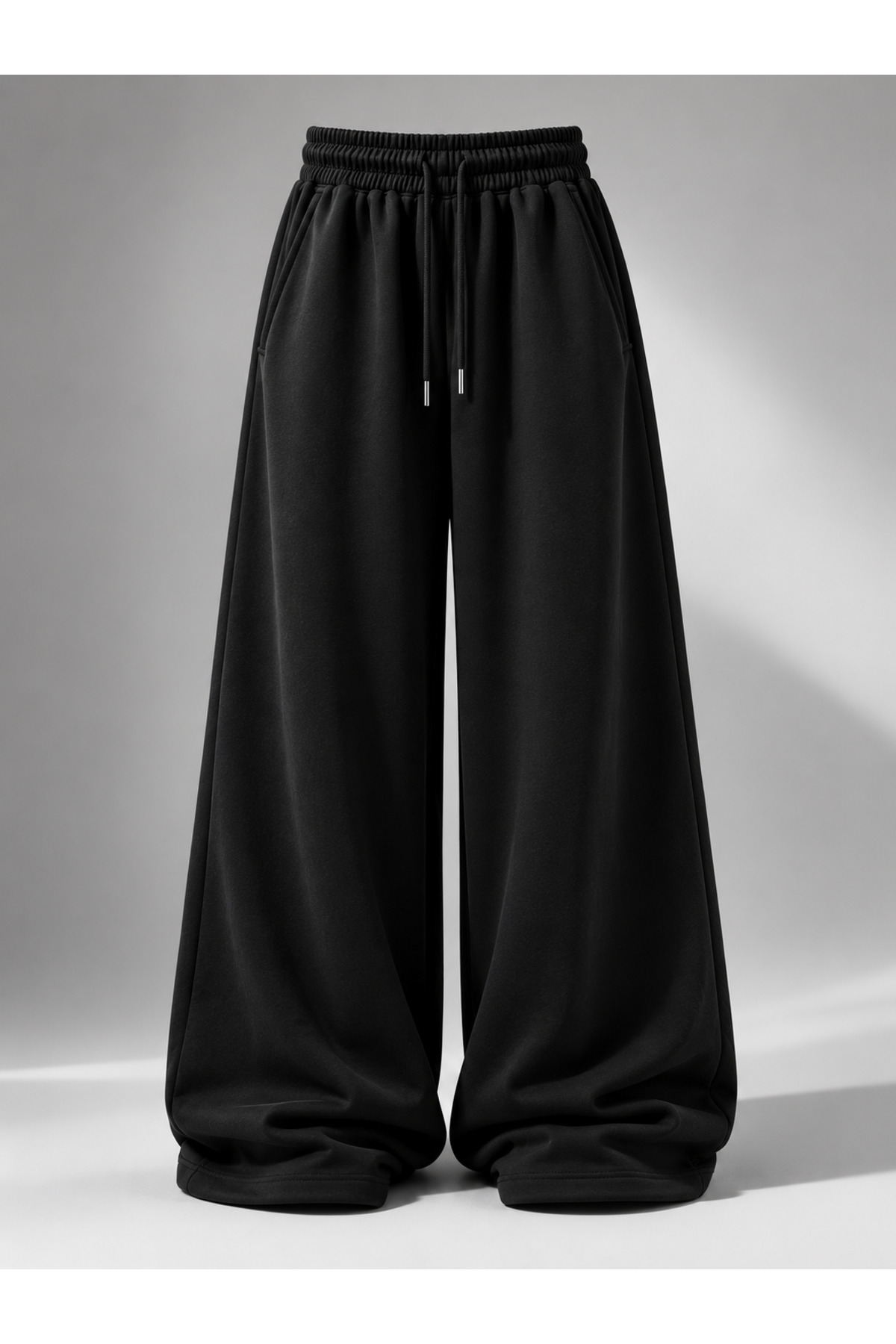 yx yustex sport 2'li Eşofman Unisex (Siyah-Gri) Oversize Yazlık Eşfoman Seti - Baggy Rahat Kalıp 2'li Ekonomik Paket görsel 2