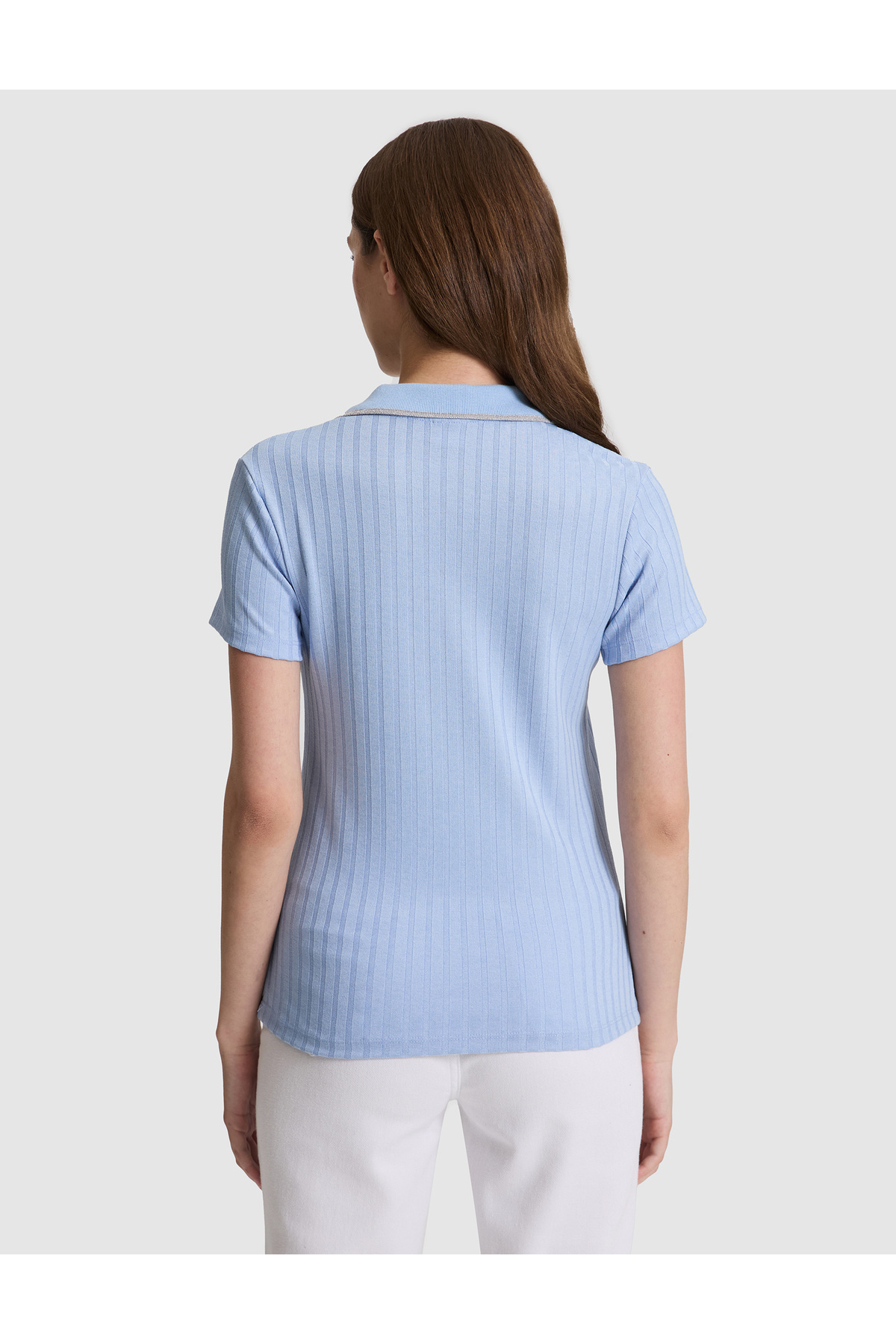تی‌شرت یقه‌ polo اسلیم فیت موی 50320697-VR249