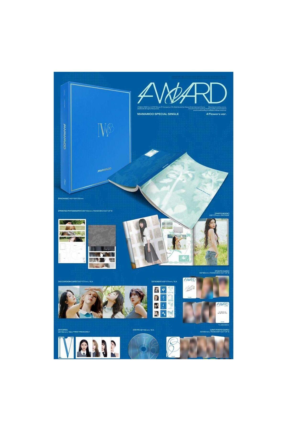 Kpop Dünyasi MAMAMOO – Special Single [4WARD] (4 Flowers Ver