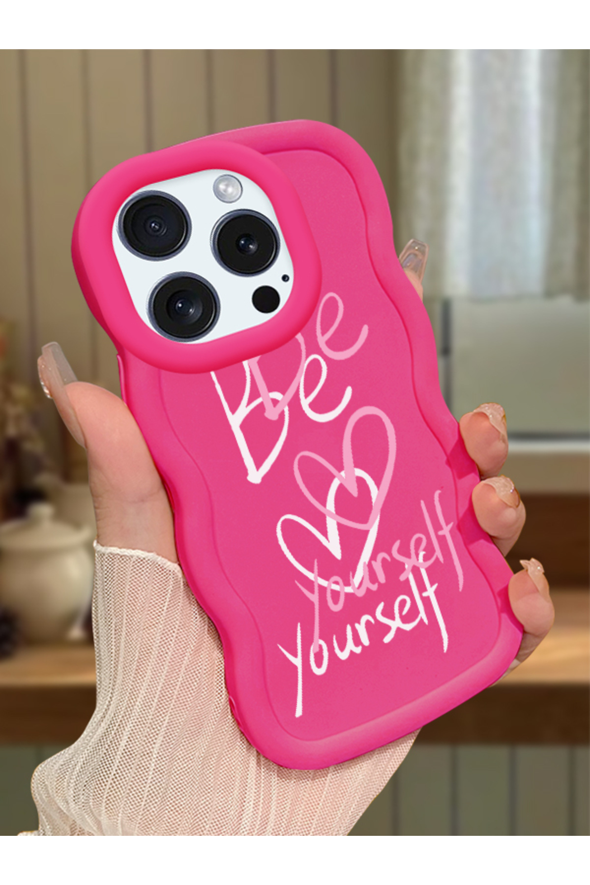 iPhone 14 Pro Max Compatible fuchsia Silicone Case Shock Absorbing Design with Camera Protection