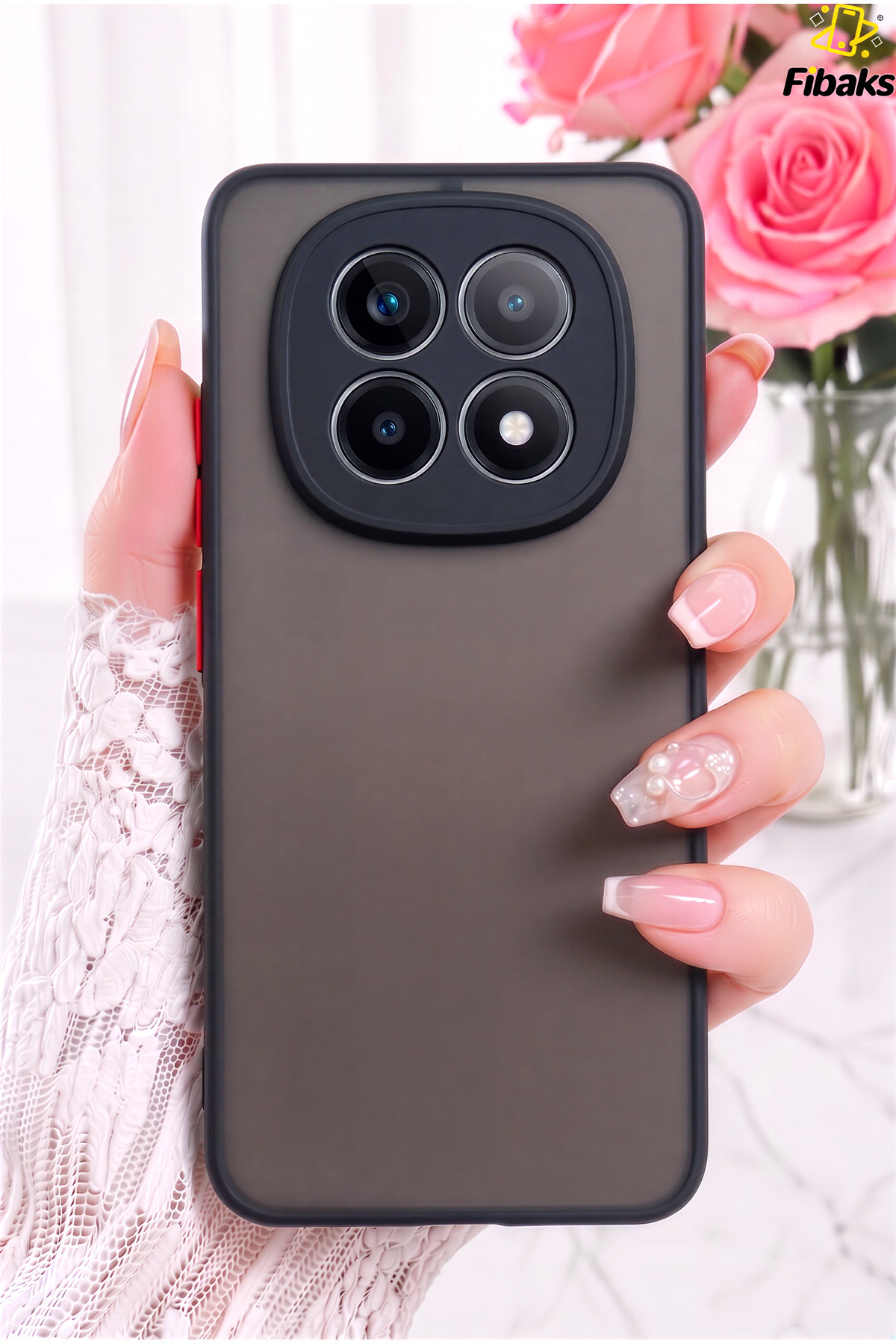 Redmi Note 15 Pro 5G Case Matte Fingerprint Proof Camera Shielded Color Key Hard Silicone Cover