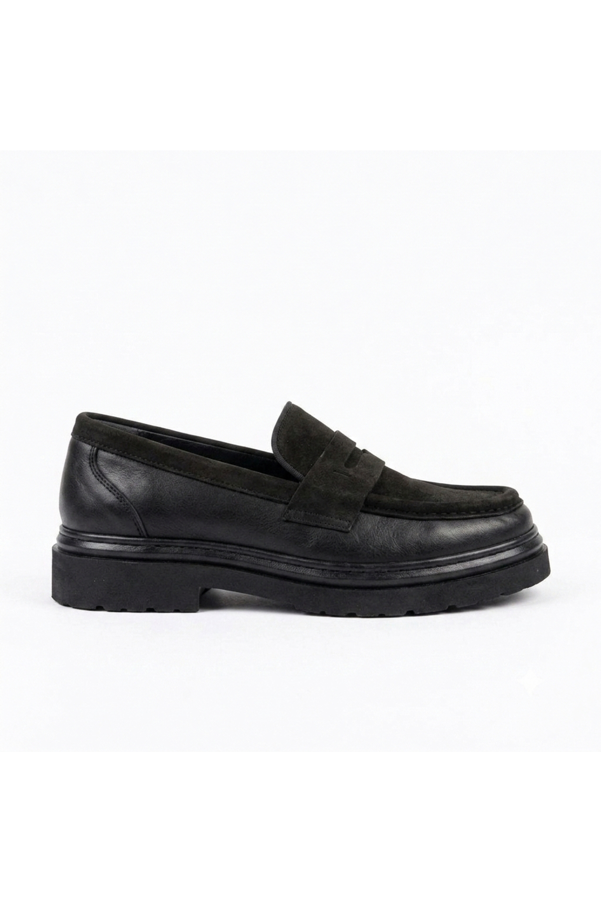 Martinetto HAKİKİ DERİ & NUBUK YENİ SEZON ERKEK LOAFER AYAKKABI - COMFORT POLİ TABAN MRTNBKKAHSYH görsel 2
