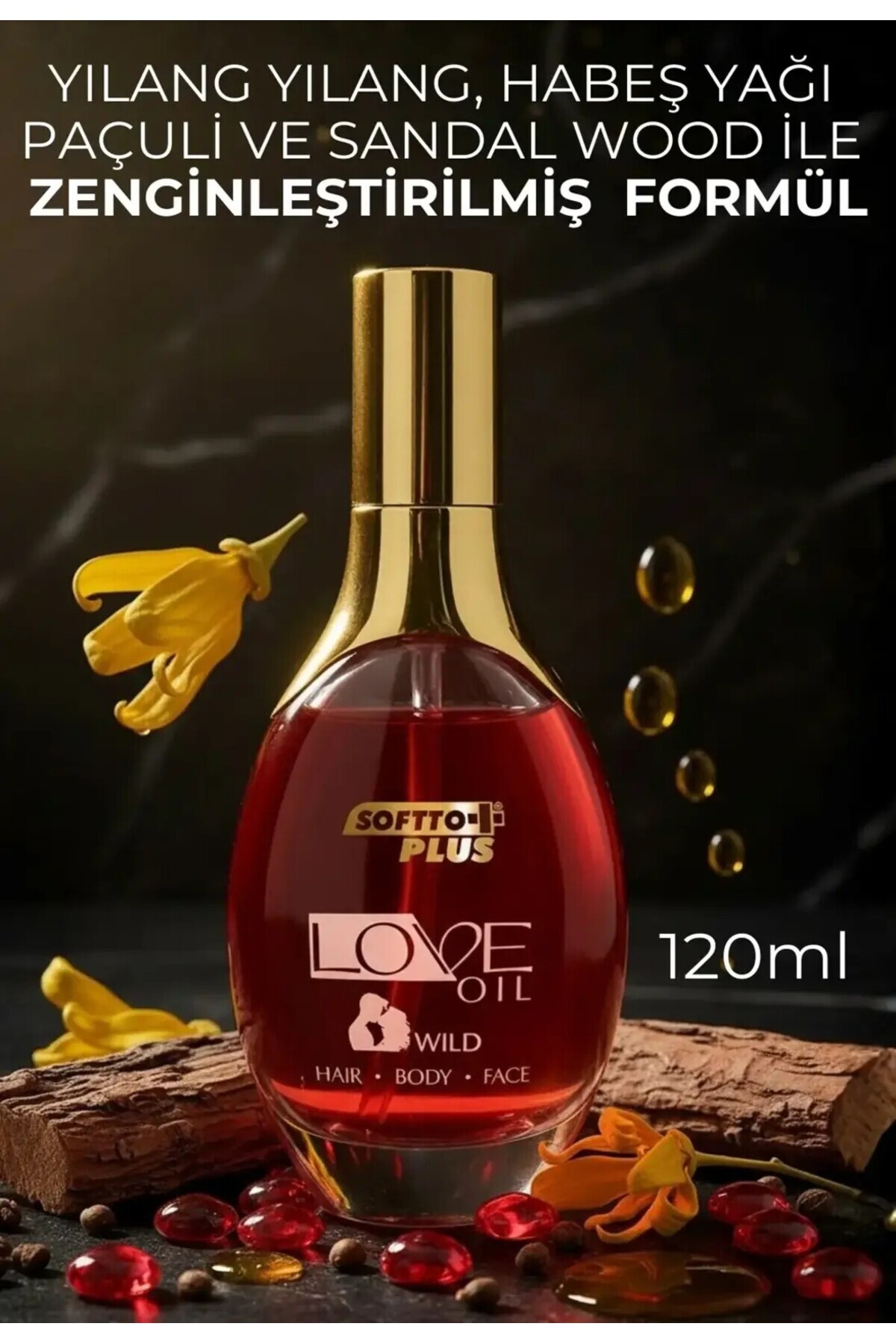 روغن مراقبت از مو و پوست Love Oil 120 میلی‌لیتر - روغن مراقبت طبیعی مغذی و مرطوب‌کننده قوی - MS103265966566 — تصویر 3 از 3