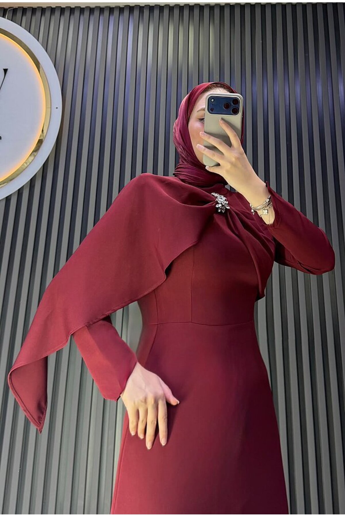 لباس شب حجاب با جزئیات ورا کیپ 2