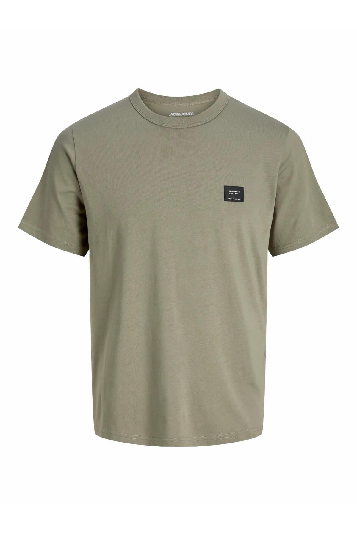 تی شرت مردانه سبز Jjcleveland مدل Ss یقه گرد جک اند جونز تی شرت Jack & Jones
