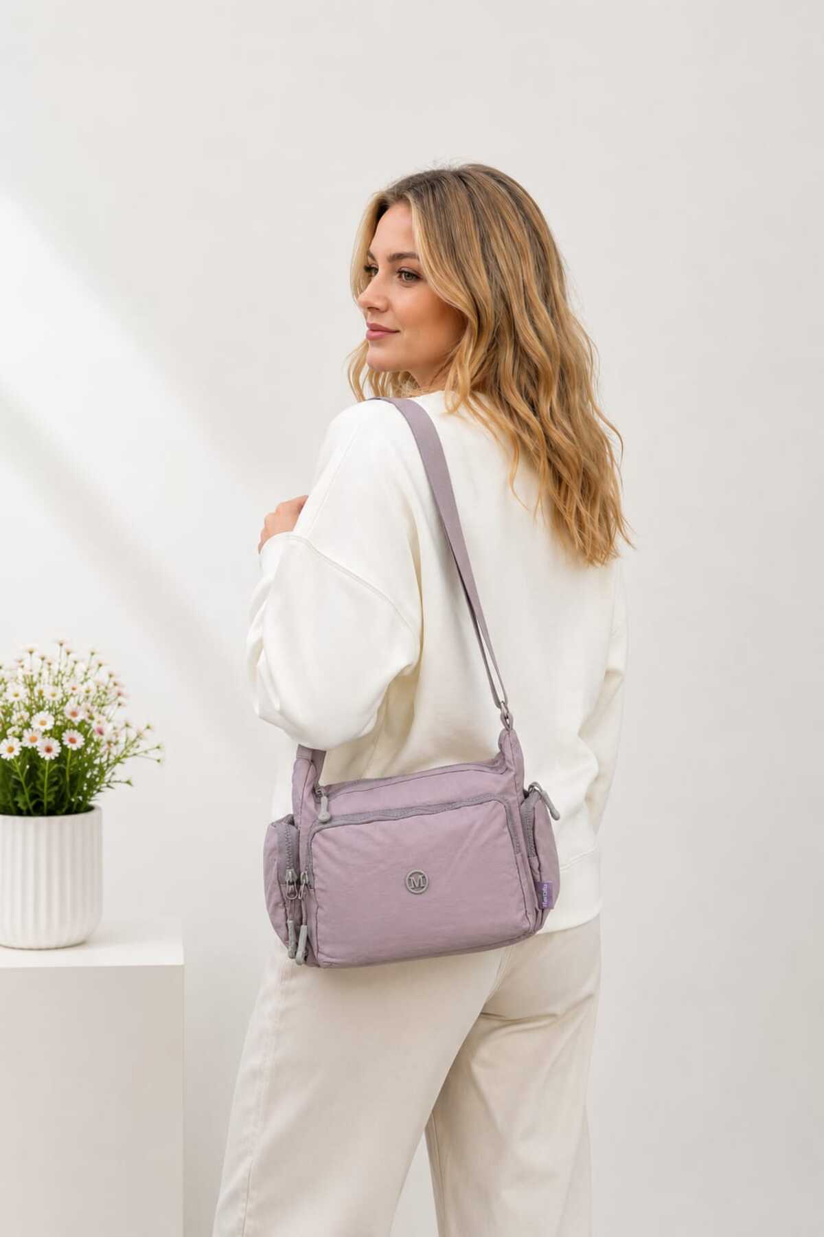 Vona Bags Martella Kipling Kumaş Postacı Çanta M17 görsel 2