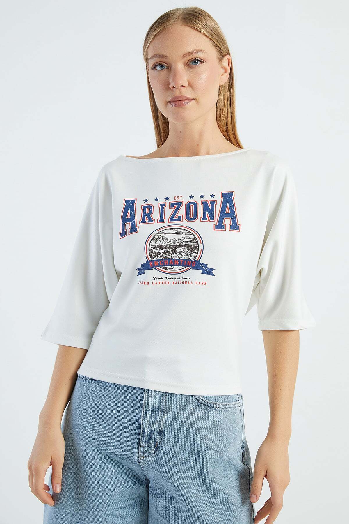 ぴよ Fullamoda Arizona Baskılı Yarasa Kol Bluz - Fiyatı, Yorumları