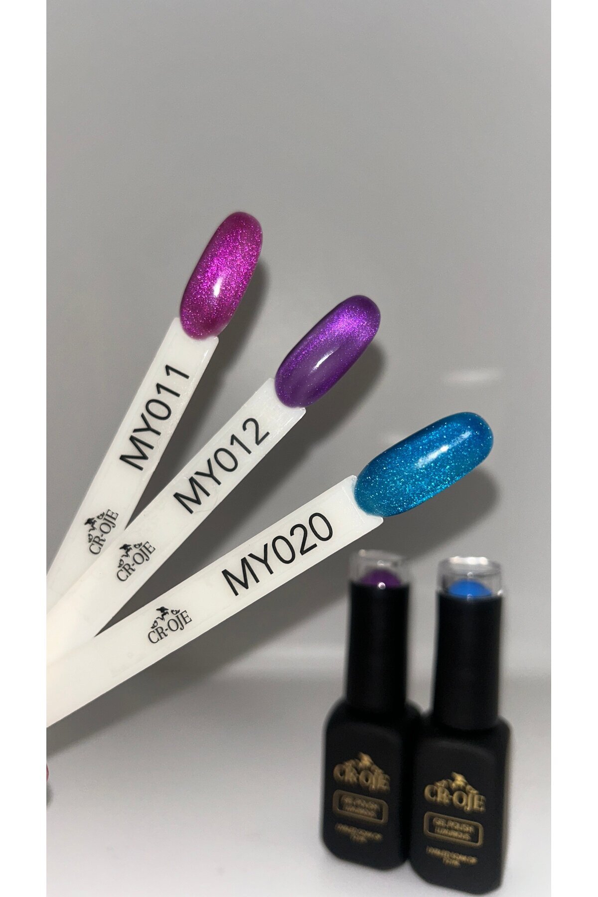 Korean Cat Eye Kristal Efektli Manyetik Cat Eye / Kedi Gözü Kalıcı Oje - MY020 (5 ML) — رنگارنگ yenicateyeserisi — تصویر 4 از 4