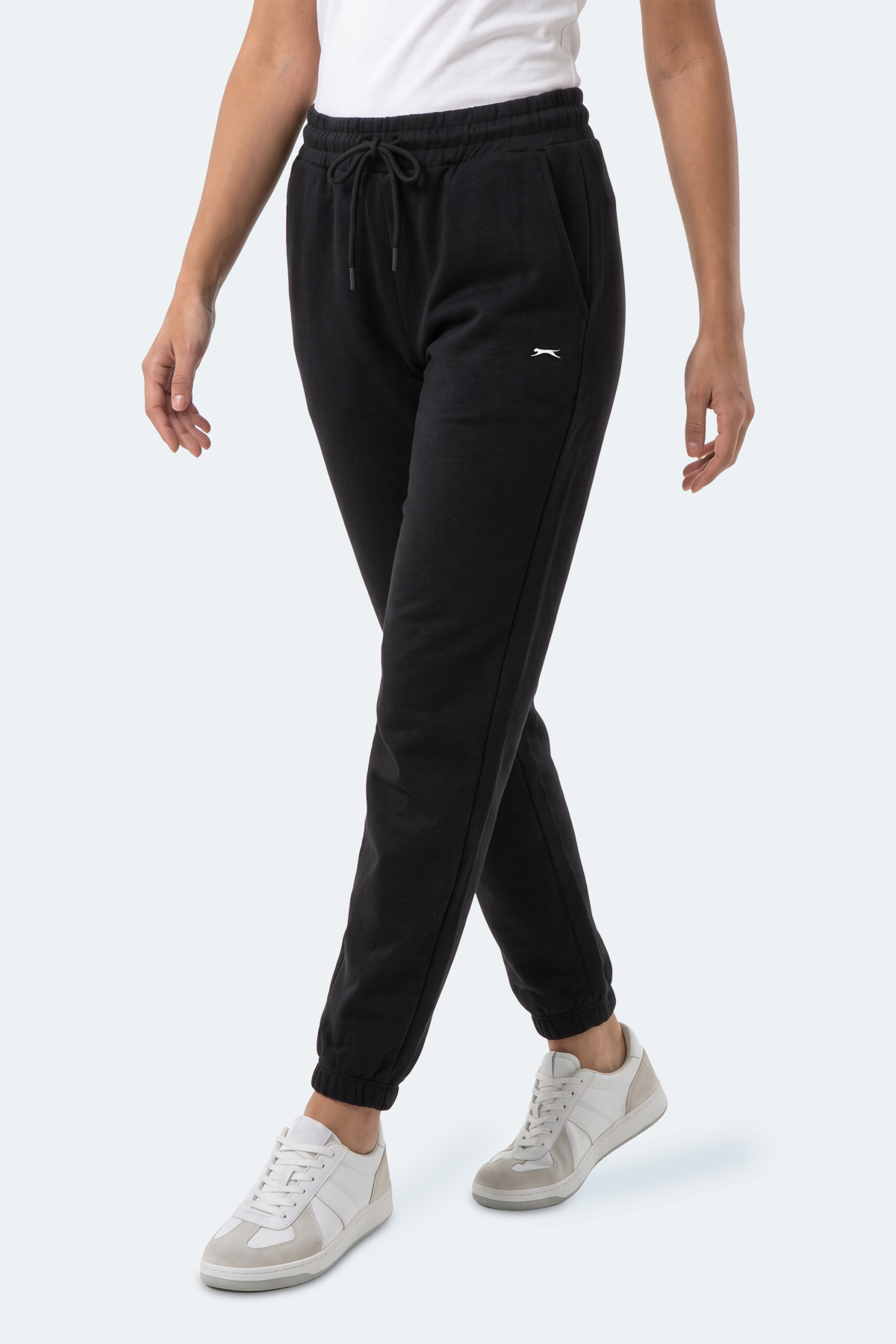 Slazenger MERYA I Kadın Slim Fit Siyah Eşofman Altı görsel 6