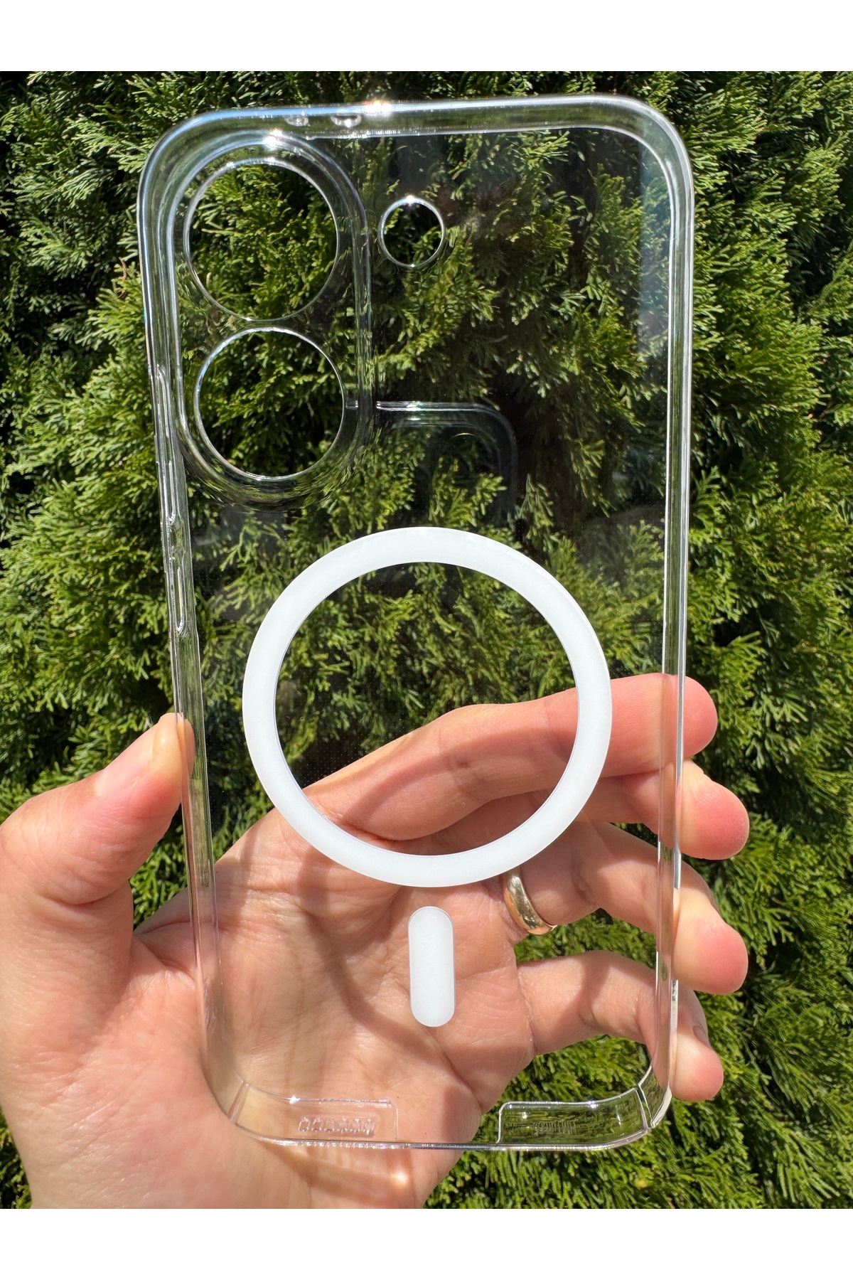 Poco X8 Pro Uyumlu Kılıf İnce Sert Sararmaz Magsafe Kamera Korumalı Koruyucu Dayanıklı Transparan Arka Kapak