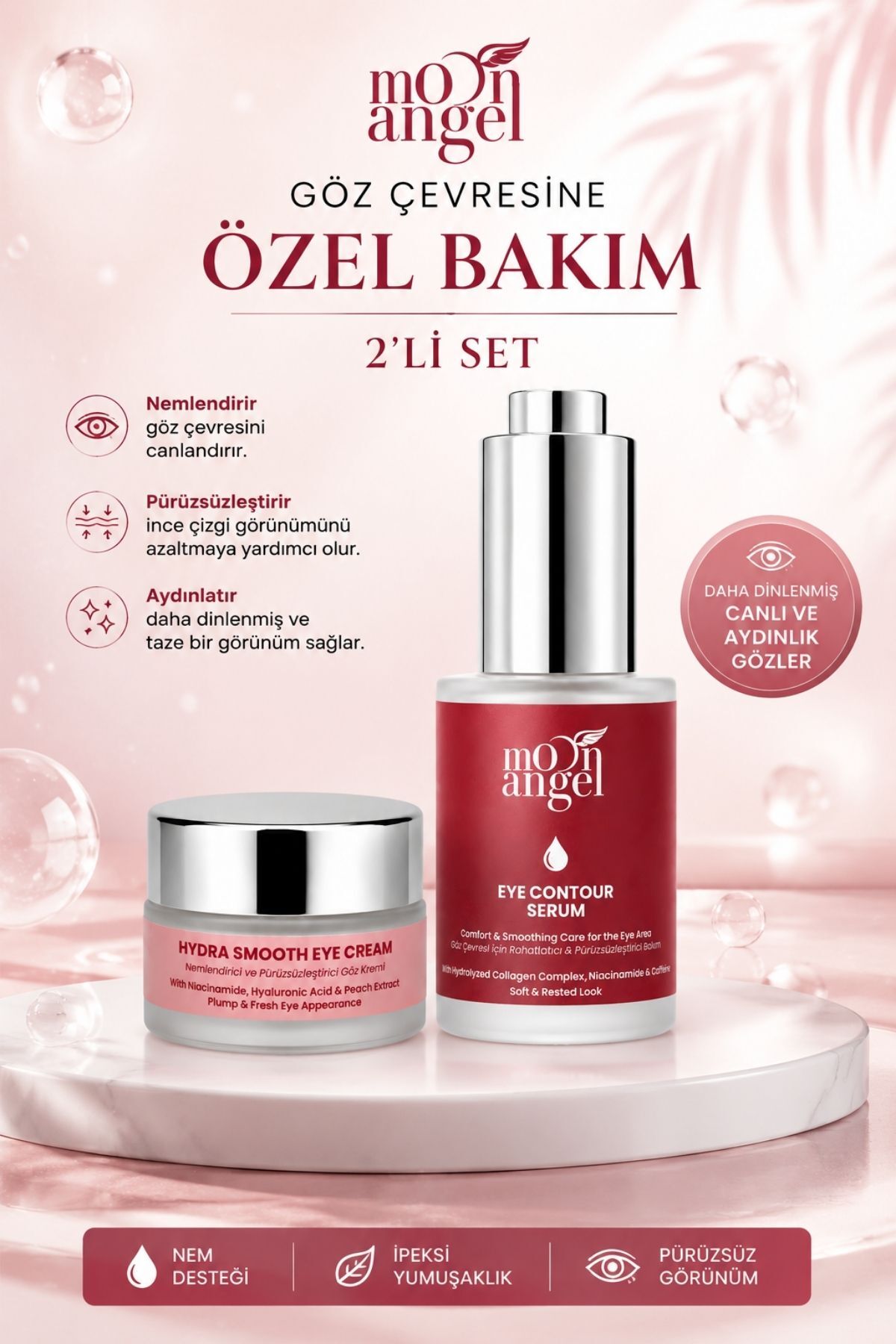 göz çevresi özel bakım seti göz çevresi kremi ve serumu — görsel 1