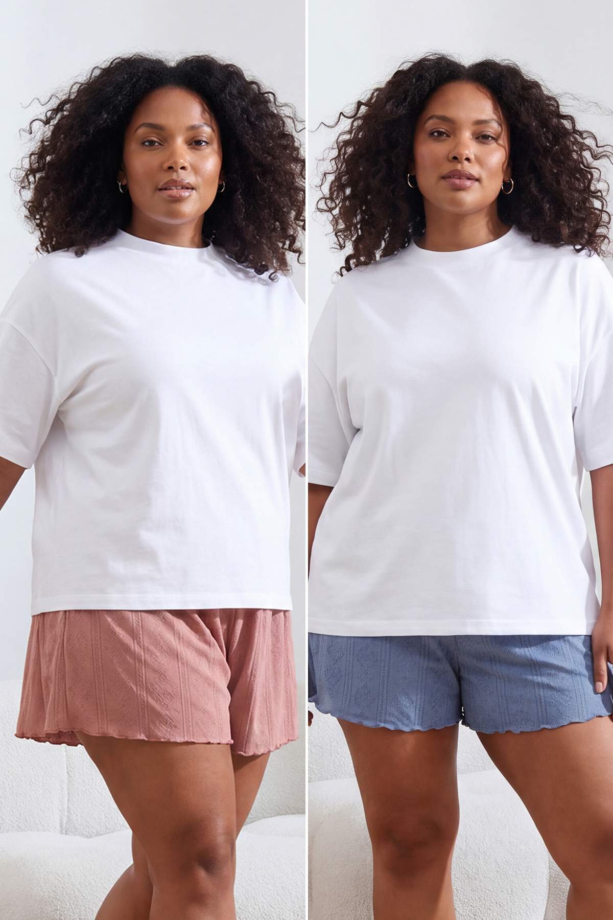 Trendyolmilla Curve Çok Renkli Pointel 2'li Paket Büyük Beden Pijama Altı TBBSS26IA00001
