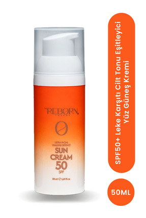The Reborn London Spf 50 Leke Karşıtı Cilt Tonu Eşitleyici Yüz Güneş Kremi