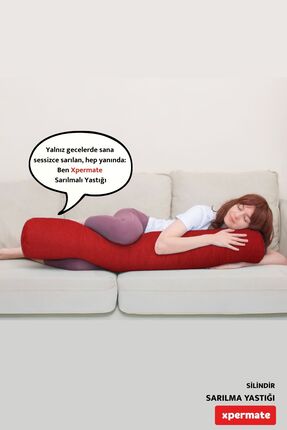 XPERMATE Sarılma Yastığı Bacak Arası Yastığı Yan Yatış Uyku Yastığı Silindir ...