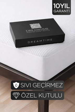 Dream Time 3D Premium Özel Kutulu Sıvı Geçirmez Fitted Alez | Jakarlı Ultra S...