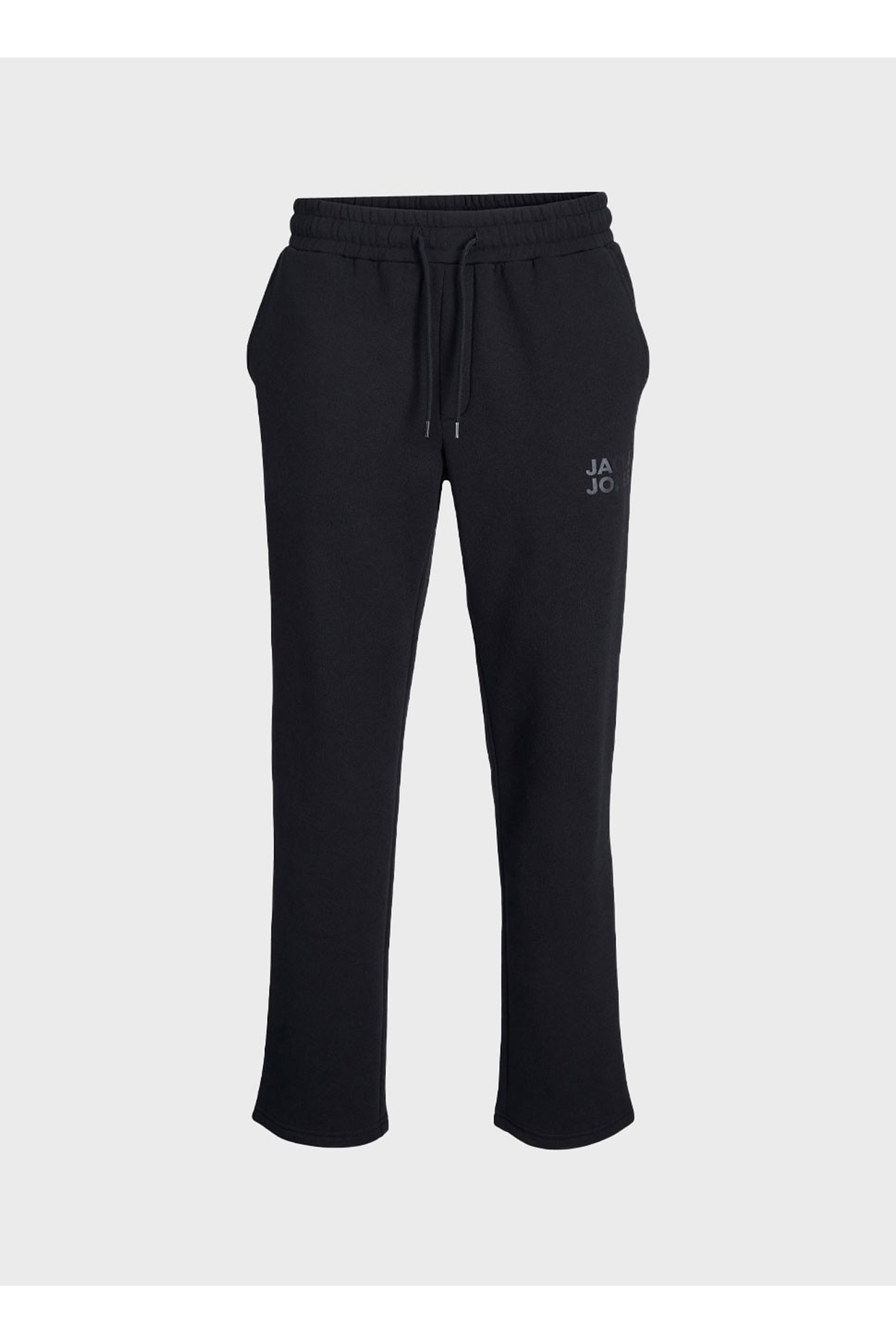 Jack & Jones Siyah Erkek Regular Fit Logo Baskılı Sweatpant 12207058 JPSTGORDON JJSOFTSWEATPANT