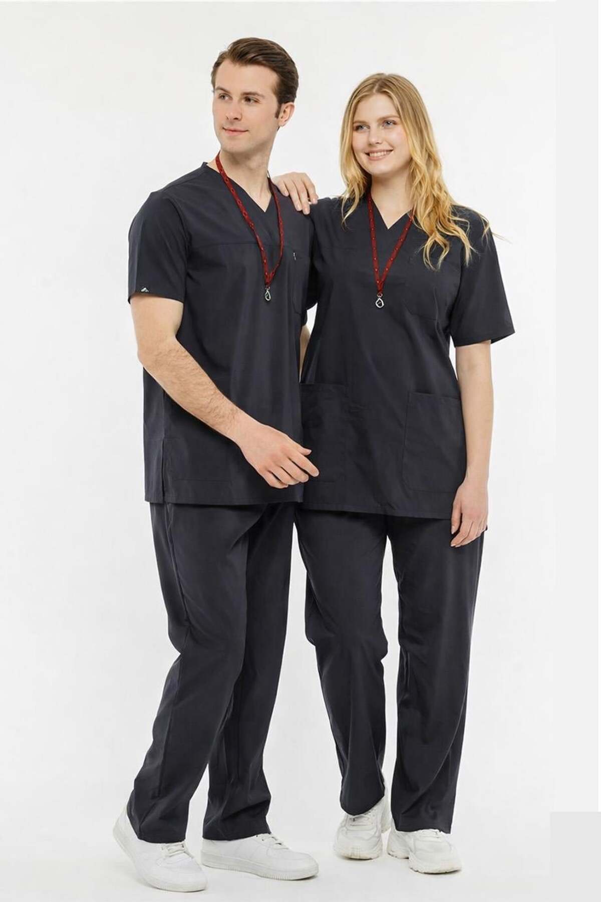 UltraLycra Comfy - Oversized Lycra Doctor Nurse Jersey Set (UNISEX), Anthracite