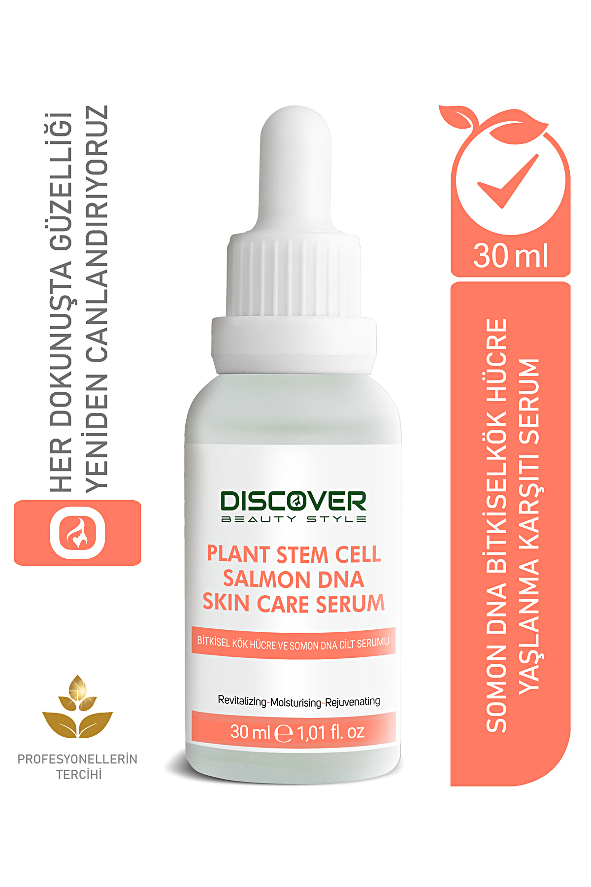 Discover Beauty Style سرم پوست حاوی سلولهای بنیادی گیاهی و DNA ماهی سالمون، 30 میلیلیتر — 860088