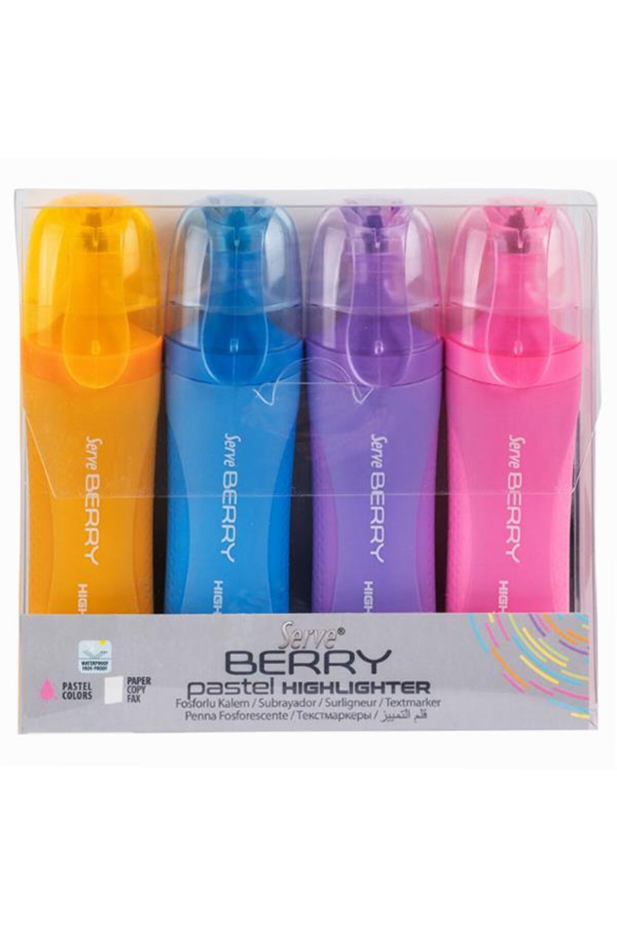 Berry Pastel Highlighter 4pcs