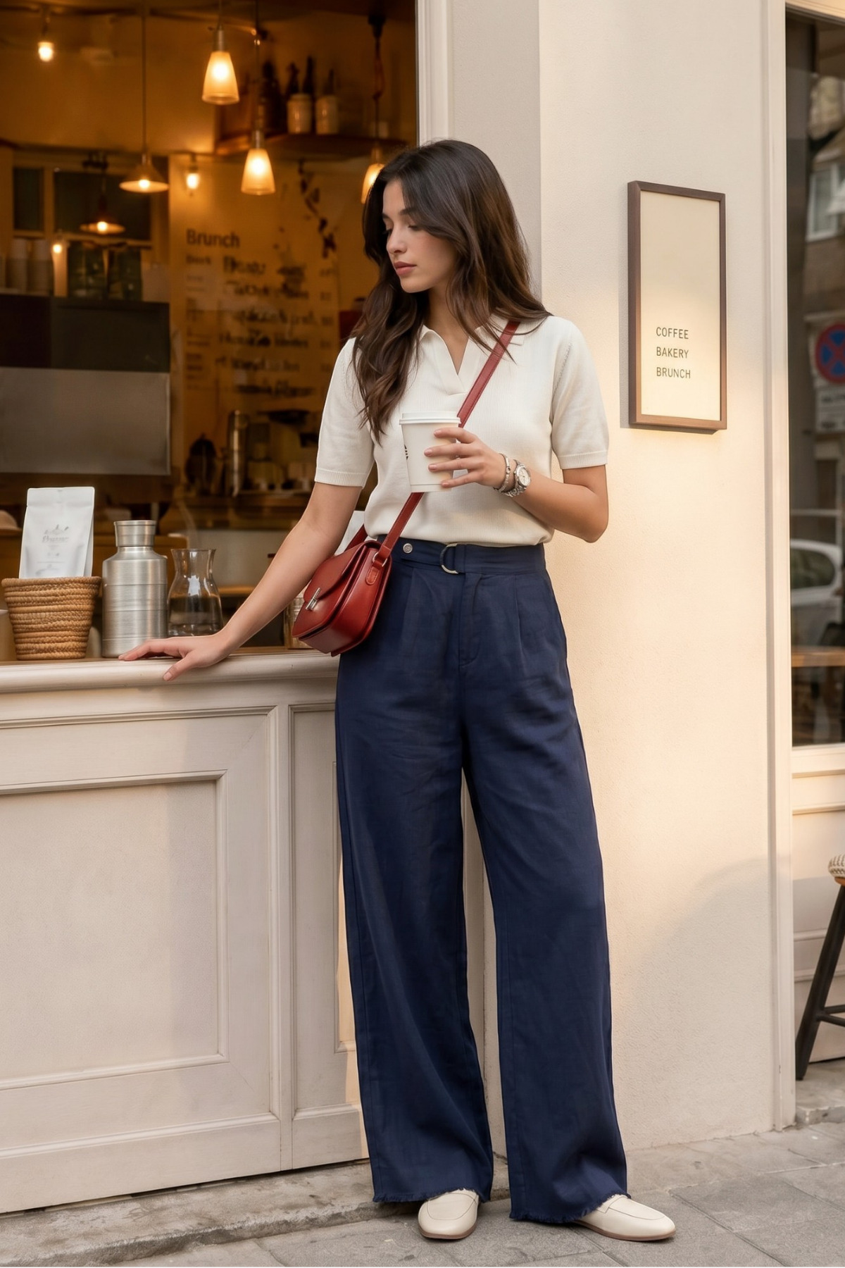 macharel jeans Çıtçıt Kapamalı Cepli Gabardin Pamuk Lacivert Pantolon görsel 4