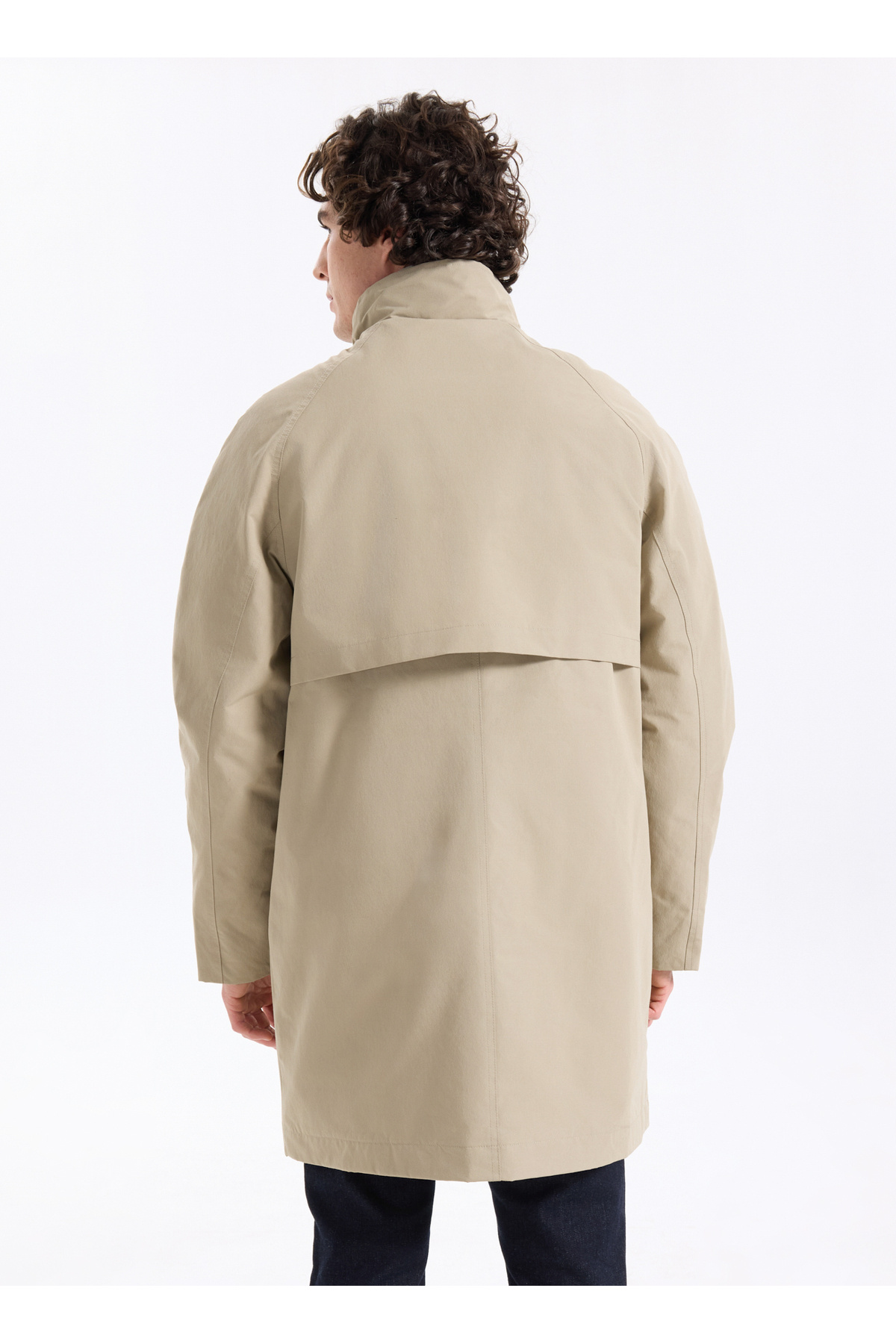 Fabrika Yeşil Erkek Comfort Fit Kaban F5WM-KBN 2348 görsel 5