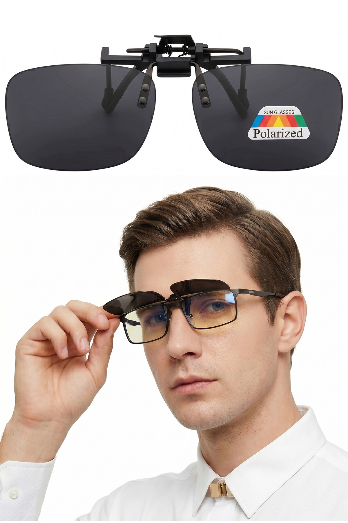 Polarized Sunglasses Clip with Carrying Case Gift EPK13