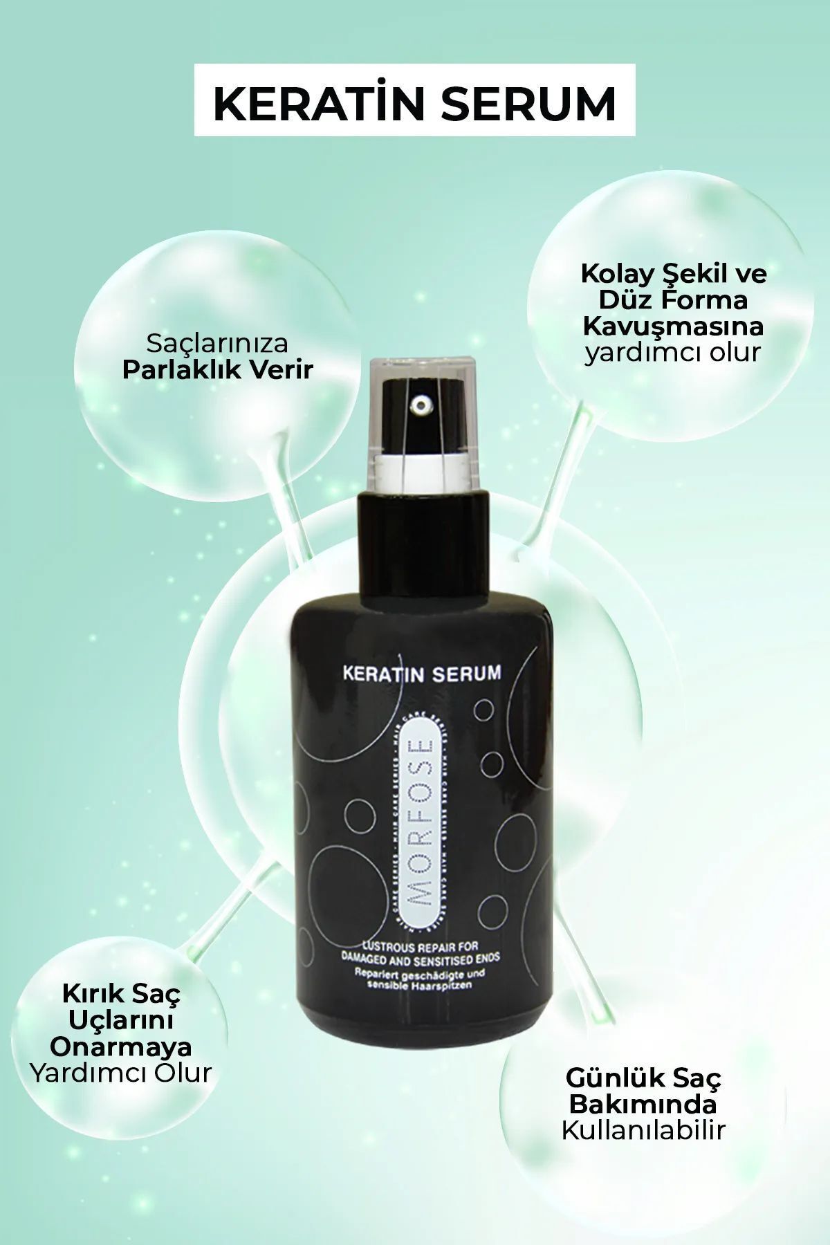 Keratin Saç Serumu 75 ML - Yıpranmış Saçlar için - mrfs — RYL-HMR24336 — تصویر 2 از 3