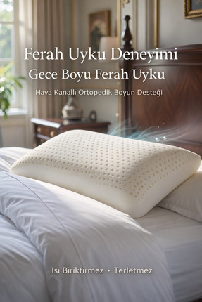 Diva Comfort %100 Visco Air Ortopedik Boyun Destekli Yastık 40x60 cm