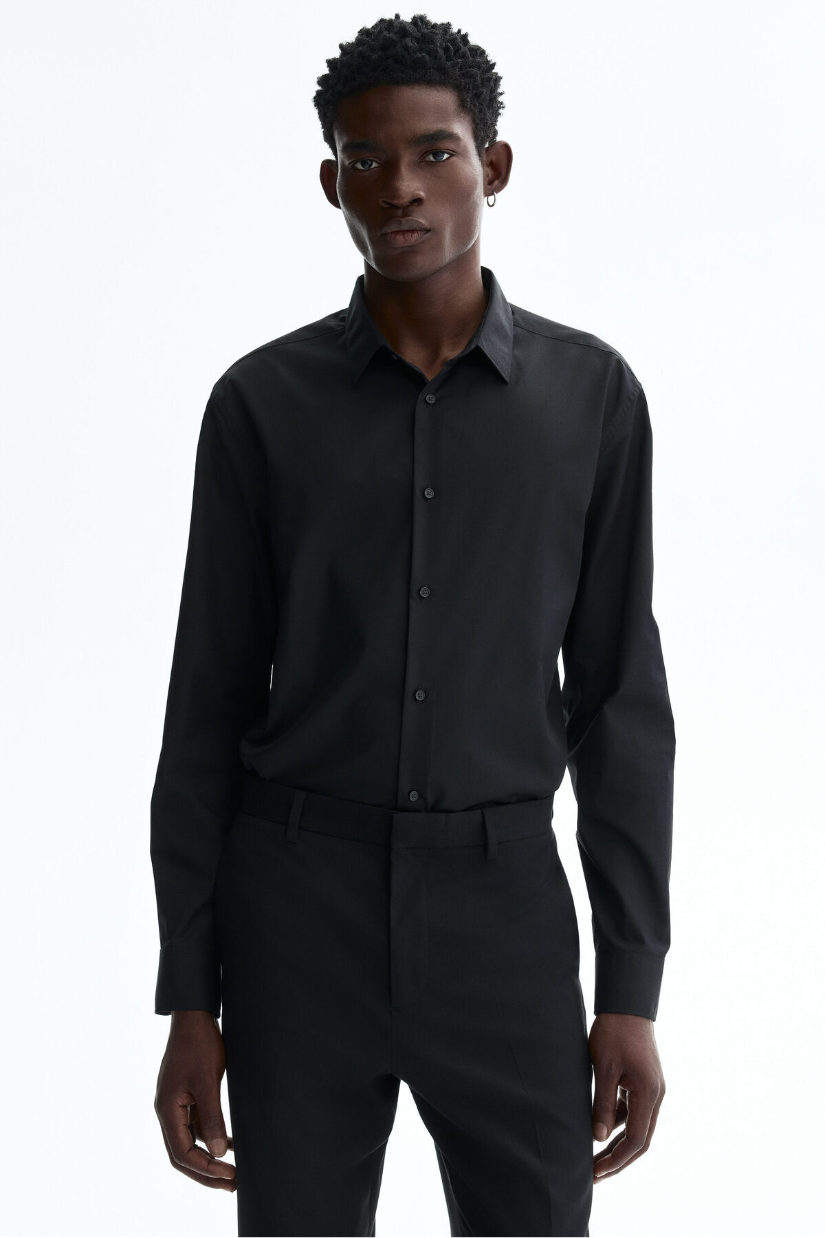 پیراهن مردانه ساده و فیت ایزی آیرون اچ اند ام پیراهن H&M