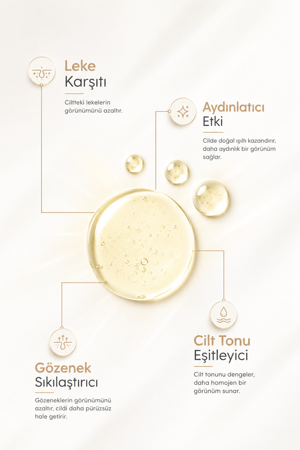 leke karşıtı arbutin niacinamide cilt bakım serumu 30ml (alfa arbutin %2+ niacinamid %5 ) — 7784587 — تصویر 4 از 6