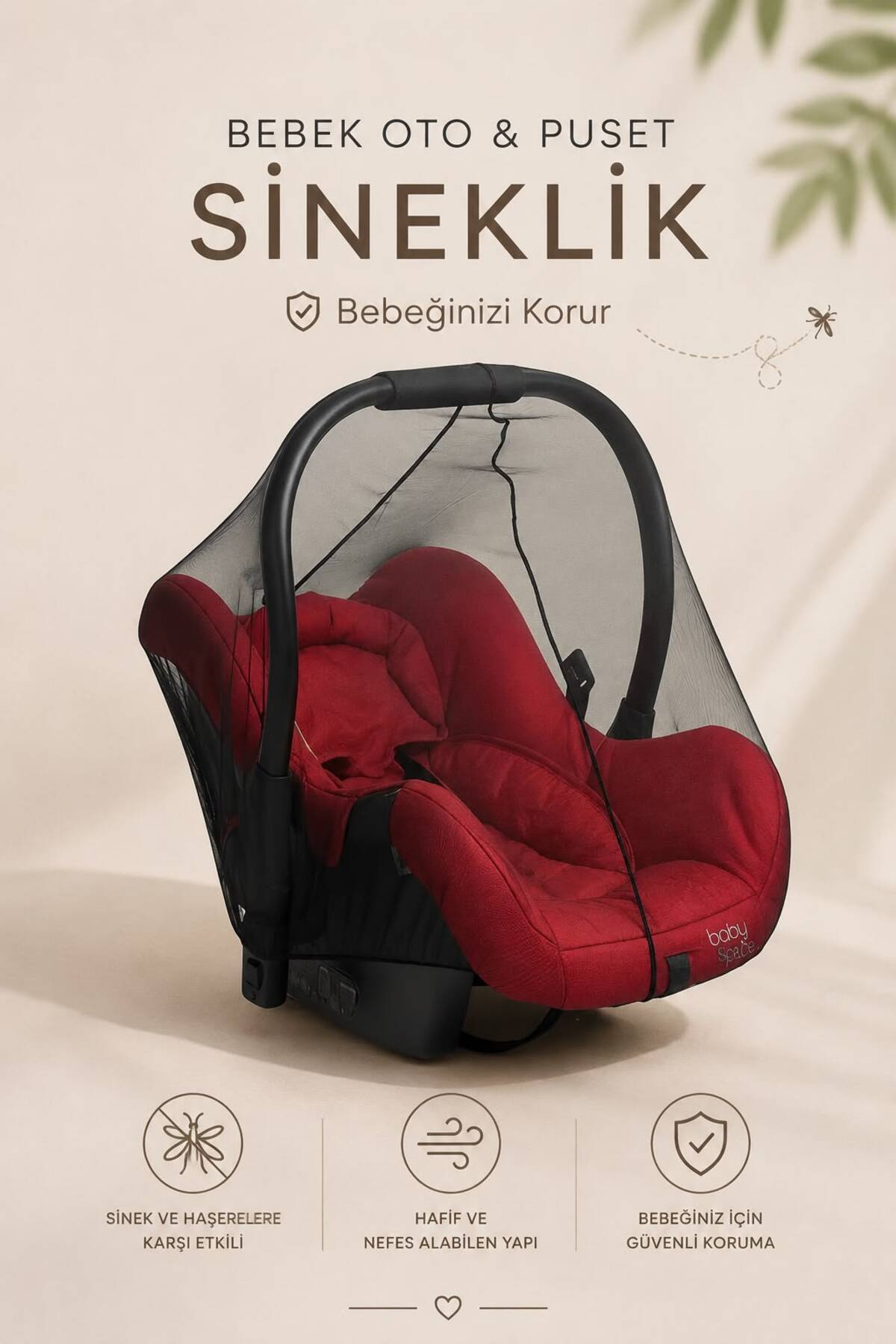 Baby Auto & Stroller Mosquito Net Black I Stroller Mosquito Net I Baby Auto & Stroller Mosquito Net