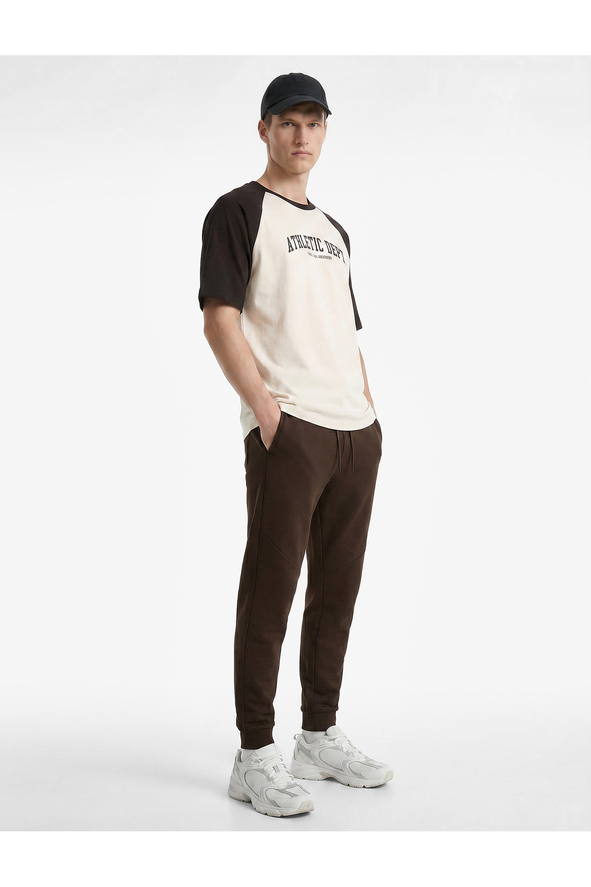 Koton Viskon Karışımlı Cepli Beli Bağcıklı Jogger Spor Eşofman Altı görsel 3