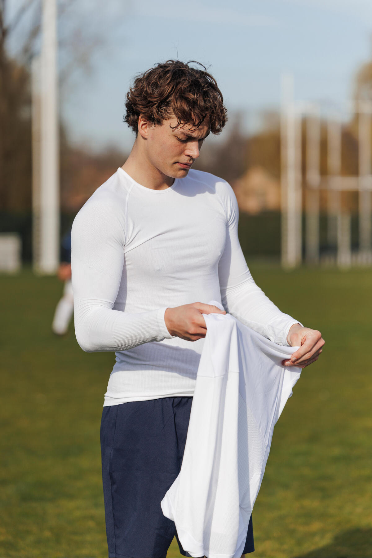 Decathlon Kipsta Futbol Uzun Kollu Termal İçlik - Beyaz - Keepdry görsel 3