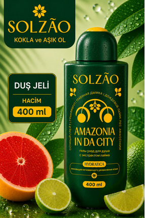 SOLZAO Amazonia In Da City Misket Limonu Özlü Nemlendirici Duş Bakım Jeli, 40...