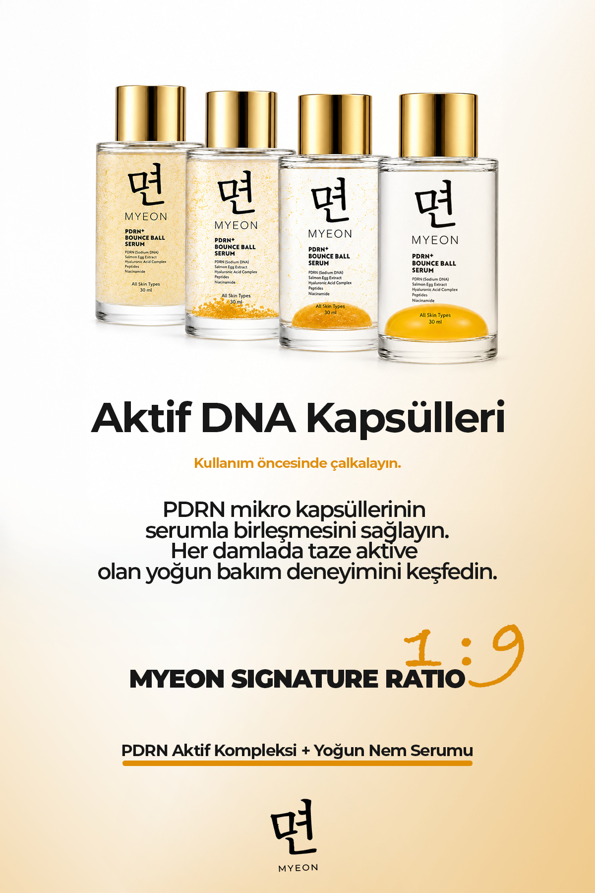 Somon DNA PDRN+ Bounce Ball Serum 30 ml – Çift Fazlı Cilt Gençleştirme & Lifting Etkili Serum — PDRN01 — تصویر 4 از 8