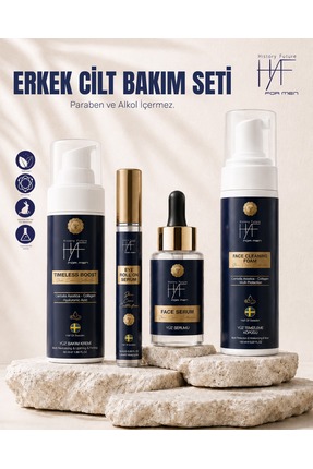 history future Erkek Yüz Bakım Seti | Göz Serumu Yüz Serumu Yüz Temizleme Köp...