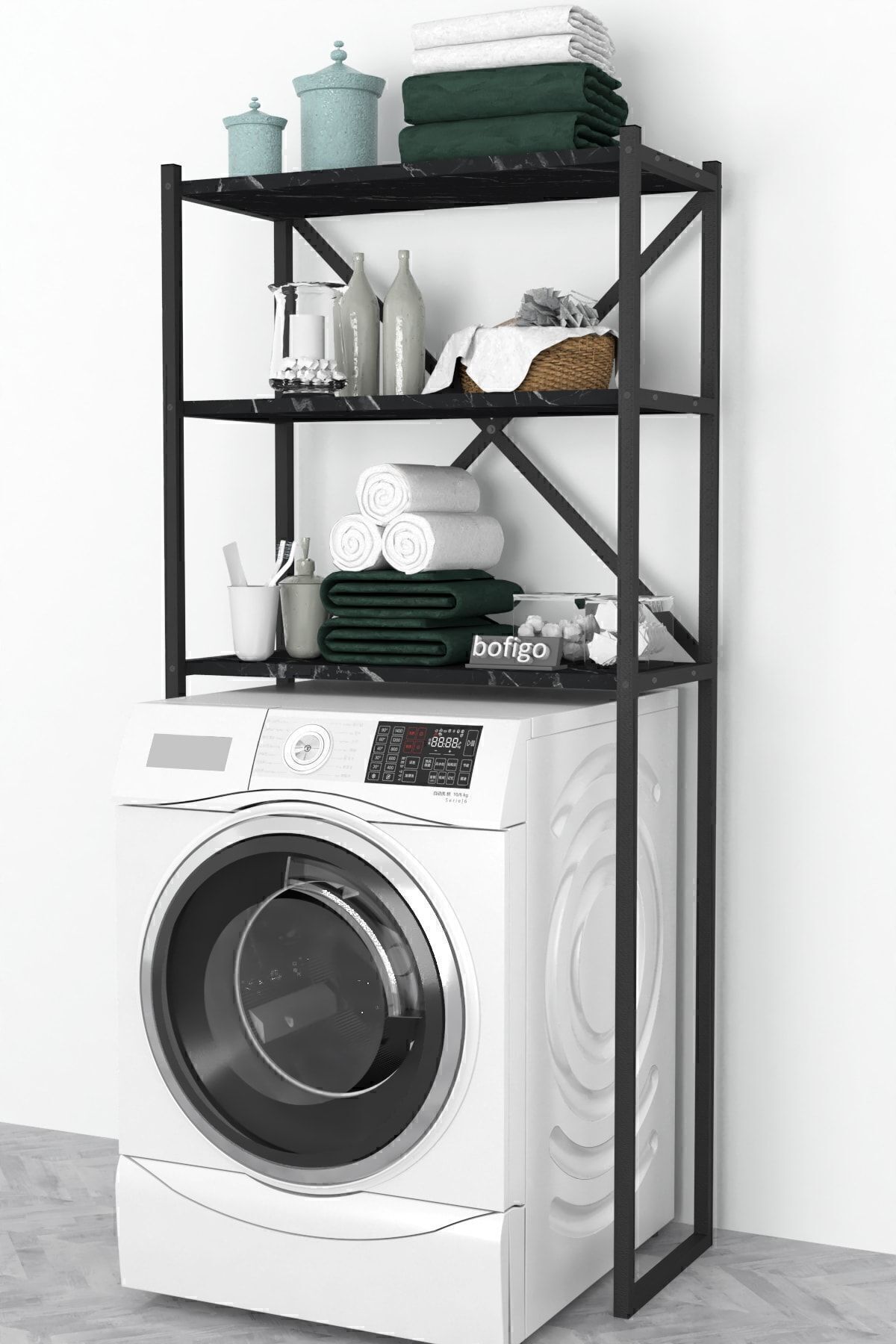 3 Shelves Metal Bathroom Organizer Metal Bathroom Shelf Washing Machine Top Bendir
