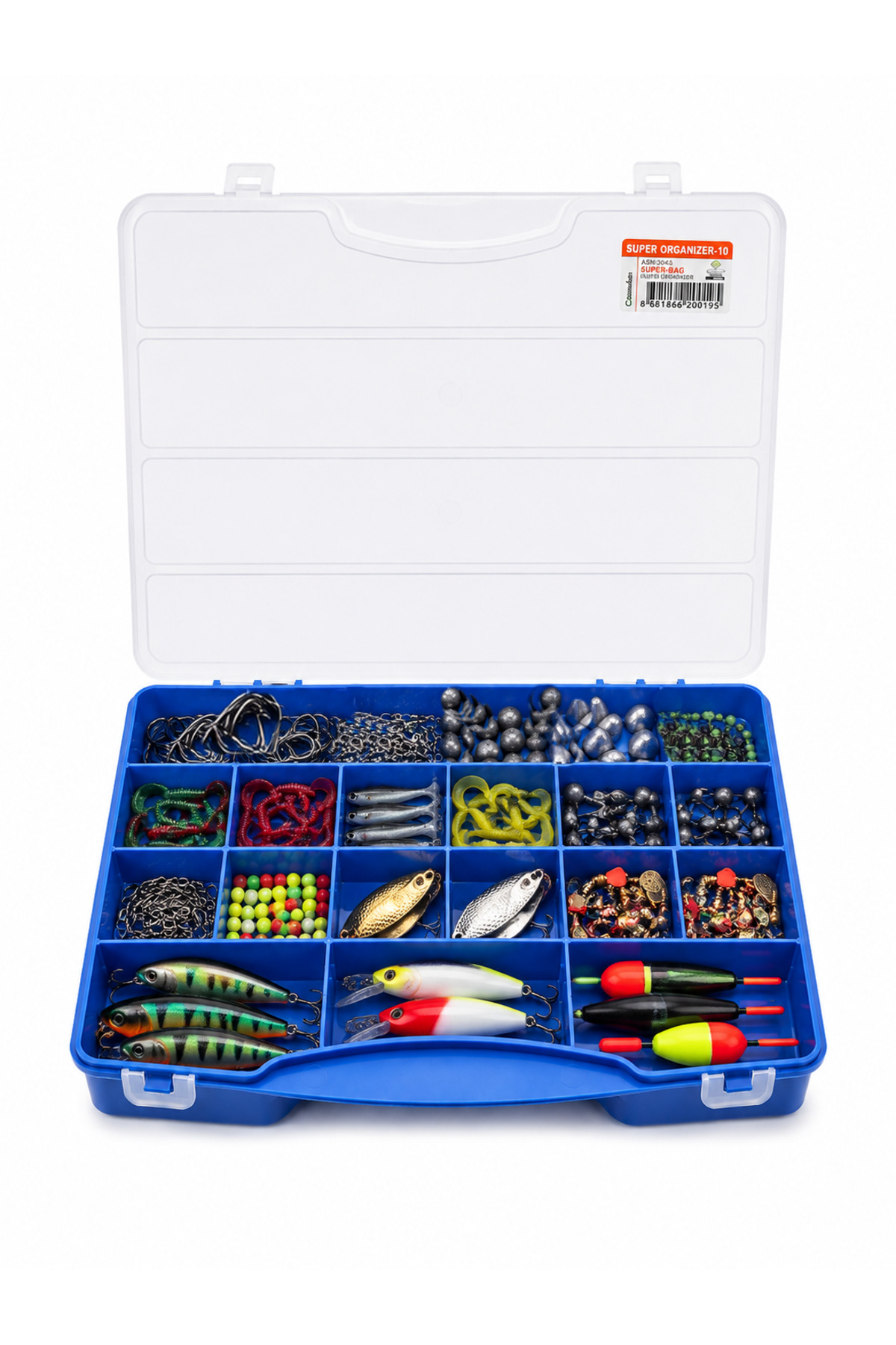 FERAH PLASTİK Balıkçı Organizer Kutusu Olta Malzemesi Kutusu Çok