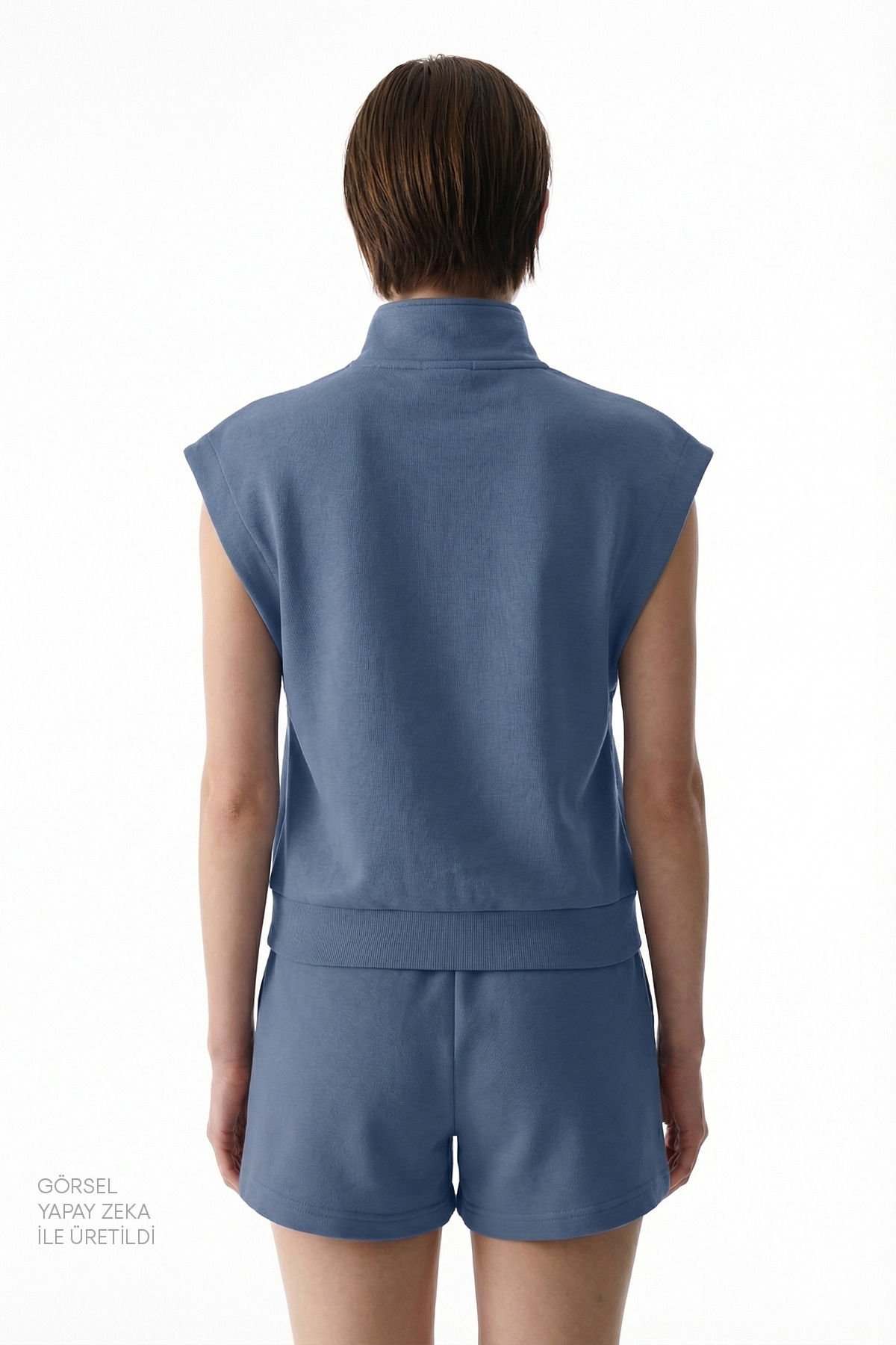 Penti  Koyu Mavi Nura Half Zip Sweatshirt - Görsel 2