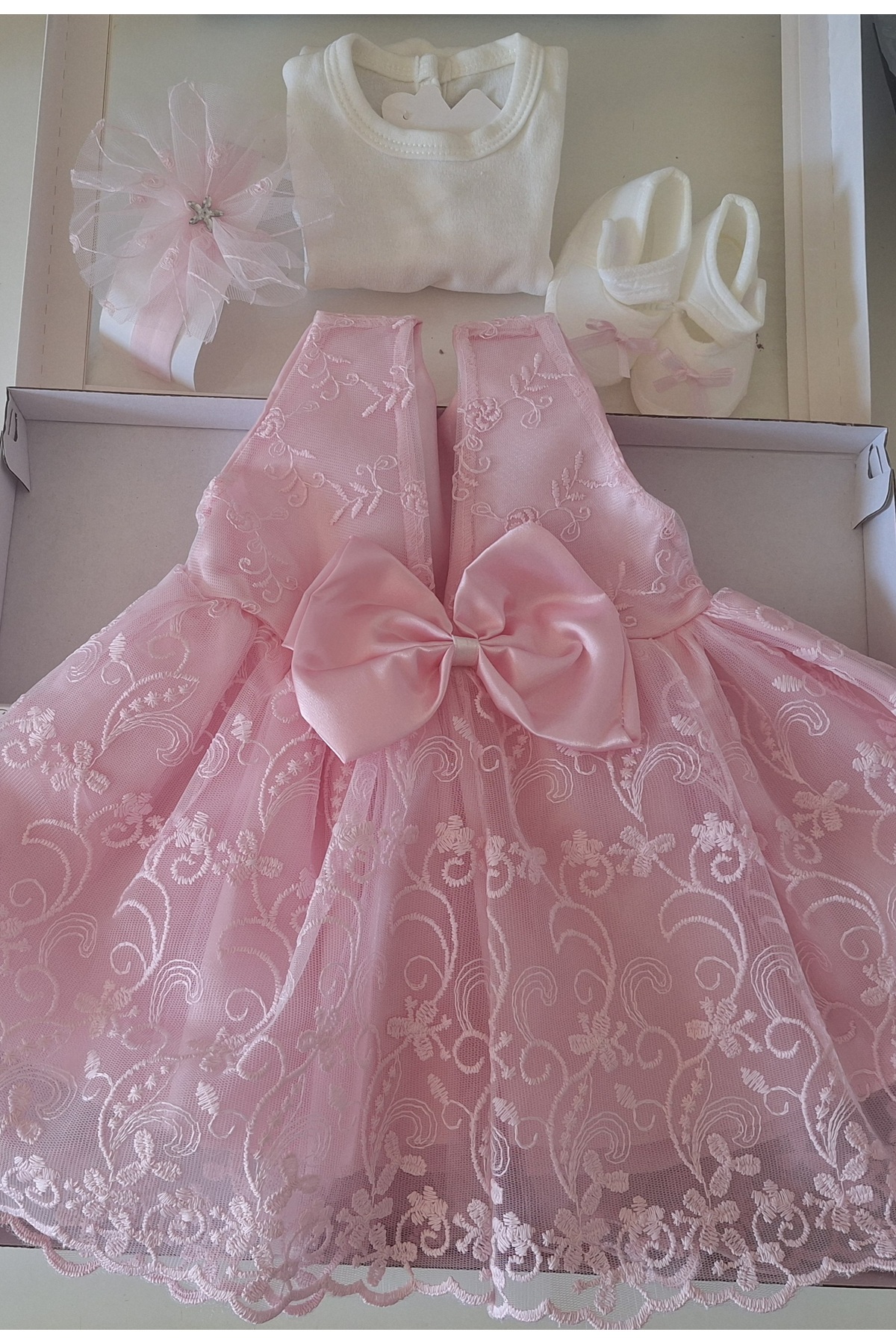 biyan collection Kız Bebek Mevlüt Takımı Gelinlik Abiye Elbise Bebek Doğum Baby Shower Hediyesi