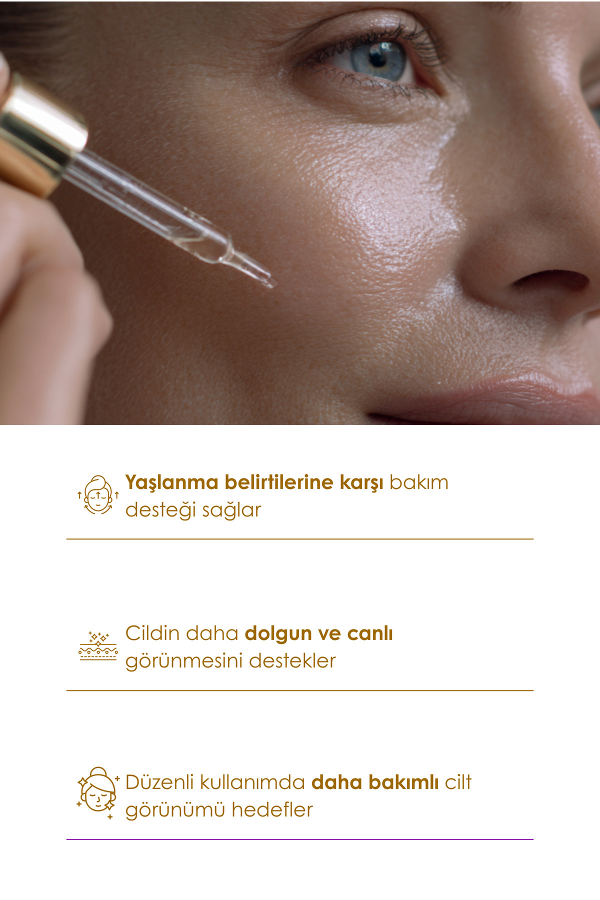 Anti Aging Yüz Serumu | Yaşlanma Karşıtı Bakım ve Dolgun Cilt Görünümü İçin | Somon DNA & Kolajen | 50 ml — antiagingyüz20 — تصویر 3 از 6