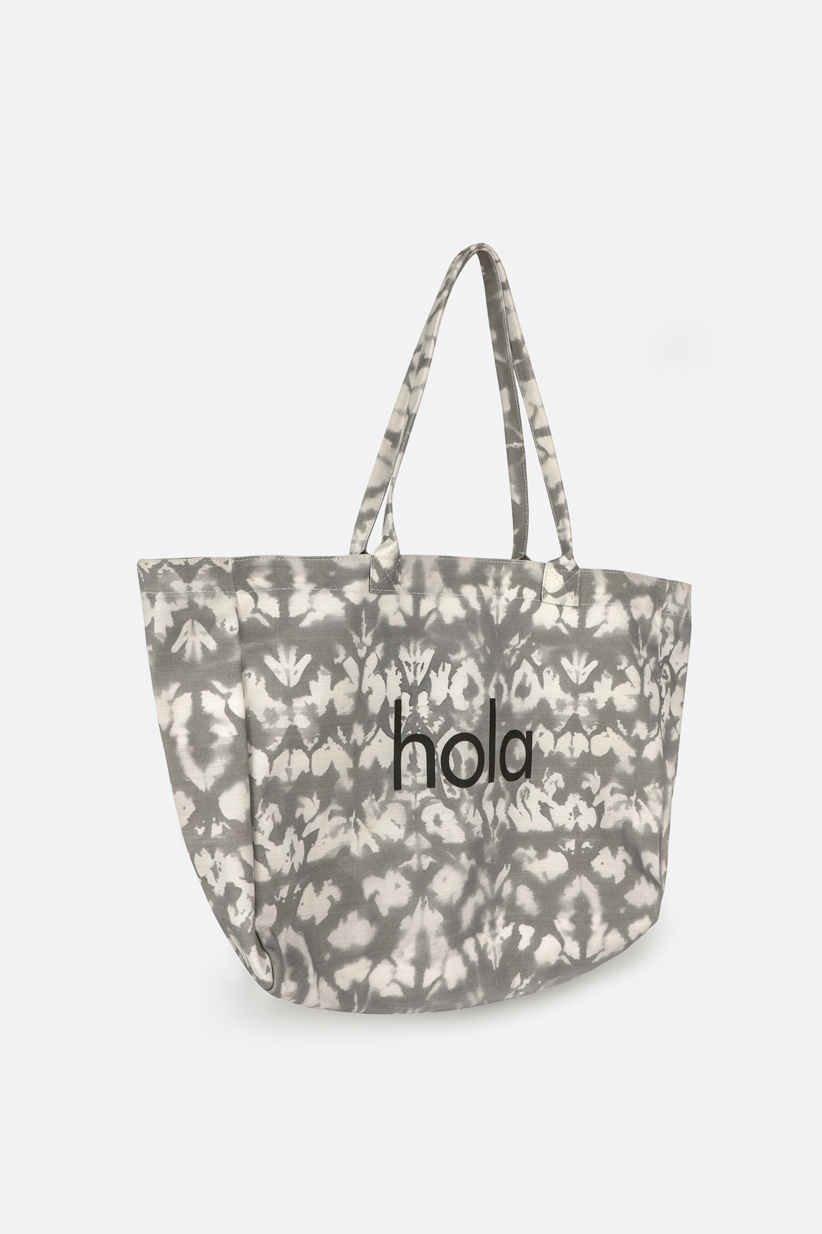 ICONE BAG Icone Gri Degrade Baskılı Kanvas Omuz Çantası, Gri Degrade Plaj Çantası, Plaj Çantası, Beach Bag görsel 6