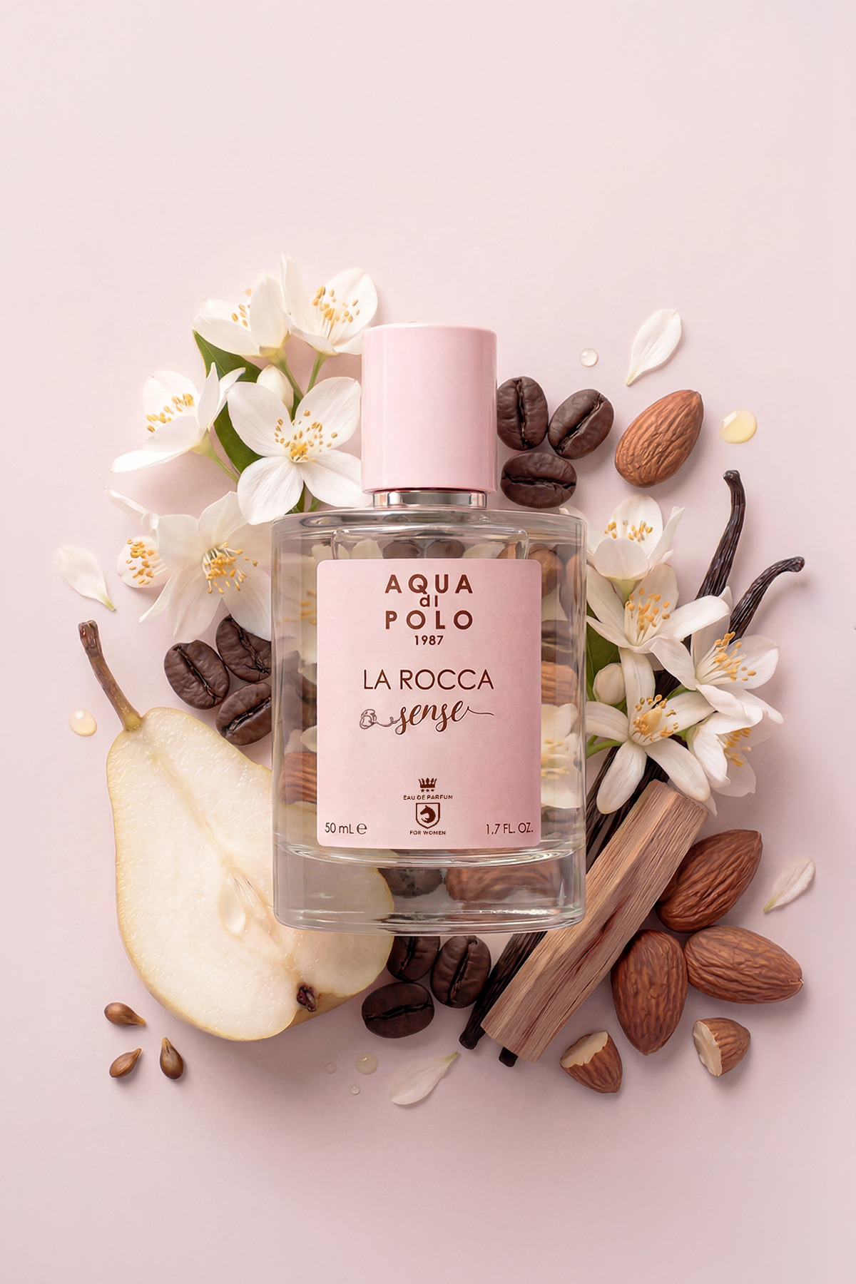 La Rocca Sense EDP Kadın Parfüm 50 ml | Çiçeksi, Oryantal | Portakal Çiçeği, Kahve, Yasemin, Vanilya — APCN000702 — تصویر 3 از 6