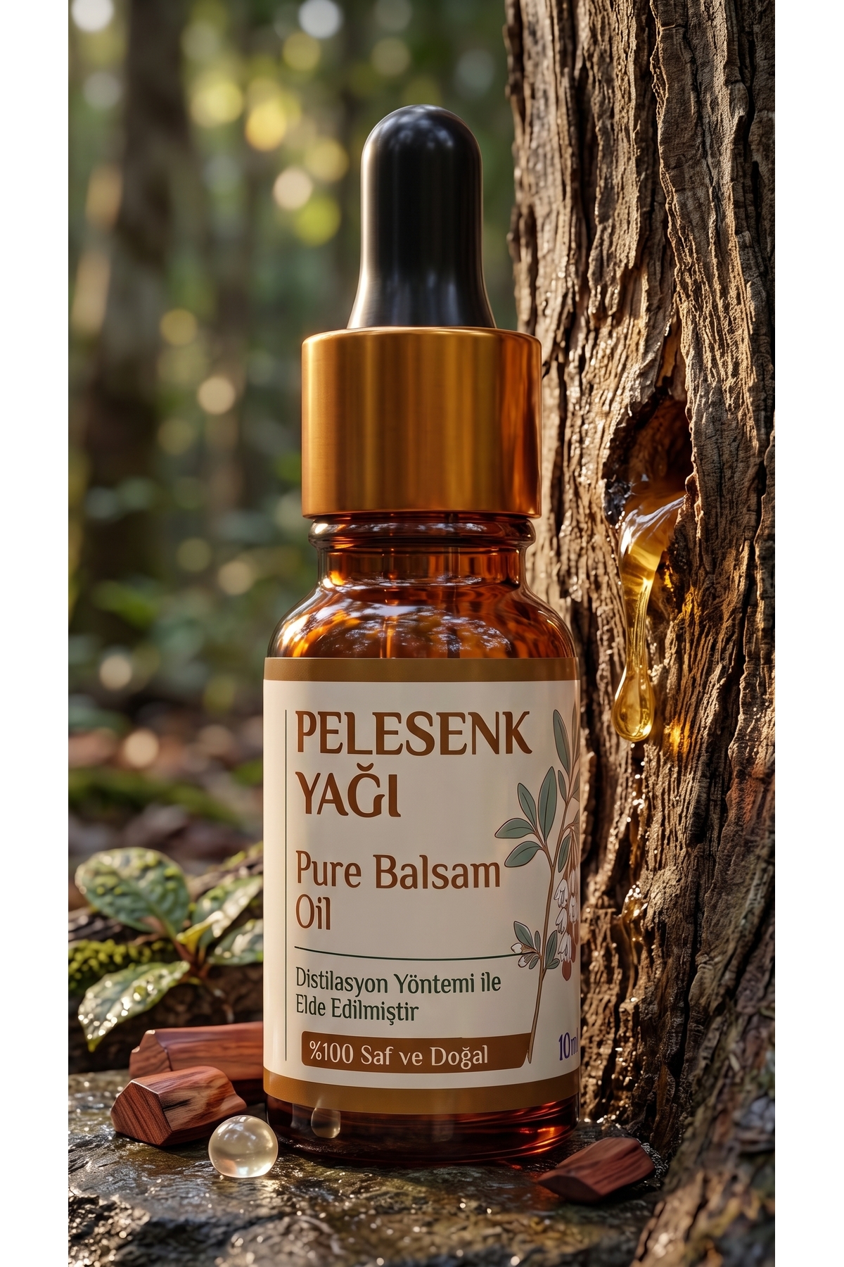 Pelesenk Yağı 10 ml / %100 Saf Ve Doğal / Copaiba Oil — A1-Pelesenk-yag-10 — تصویر 5 از 8