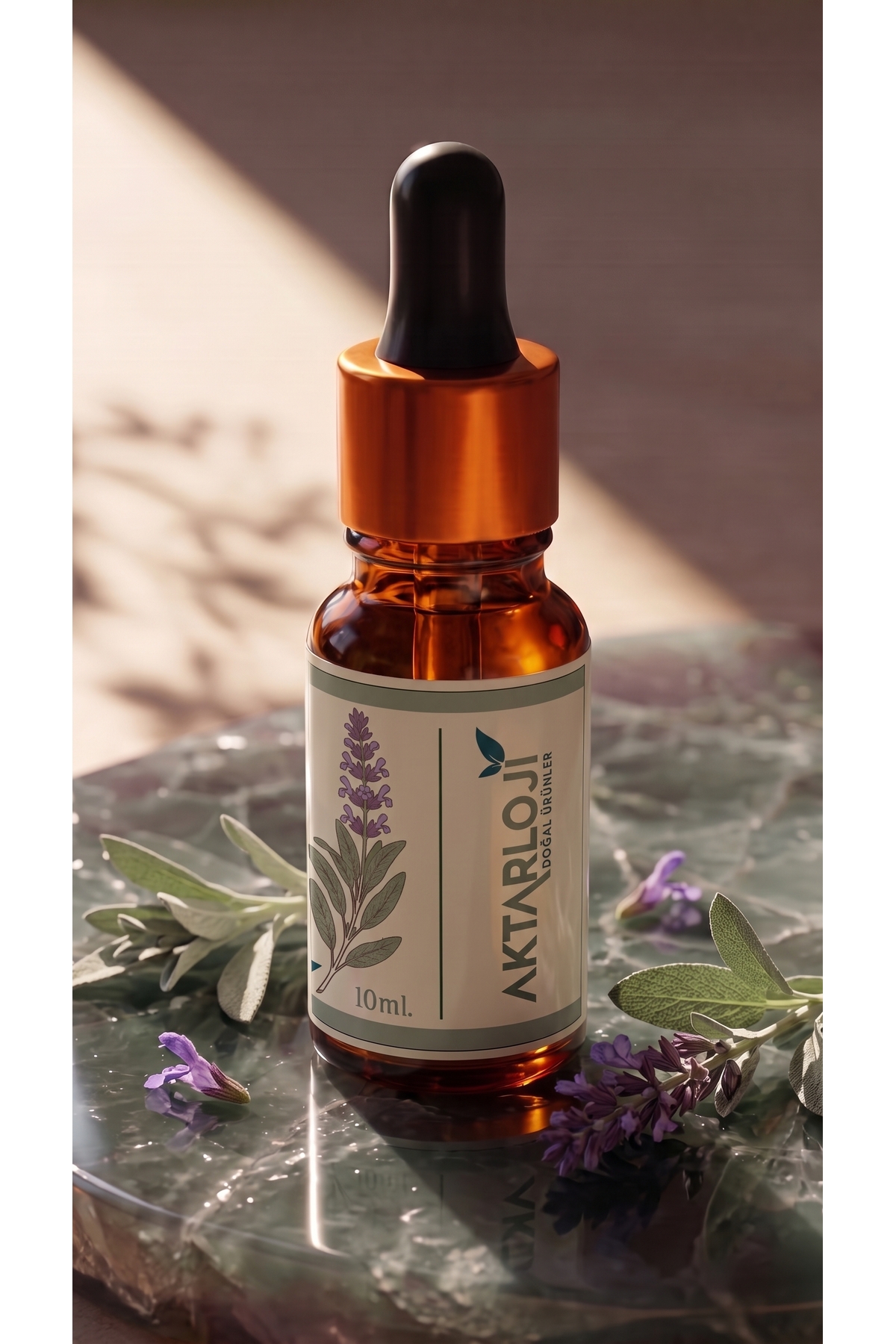 Adaçayı (Acı Elma) Uçucu Yağı 10 ml / %100 Saf Ve Doğal / Sage Oil — A1-Adacayı-yag-10 — تصویر 3 از 8