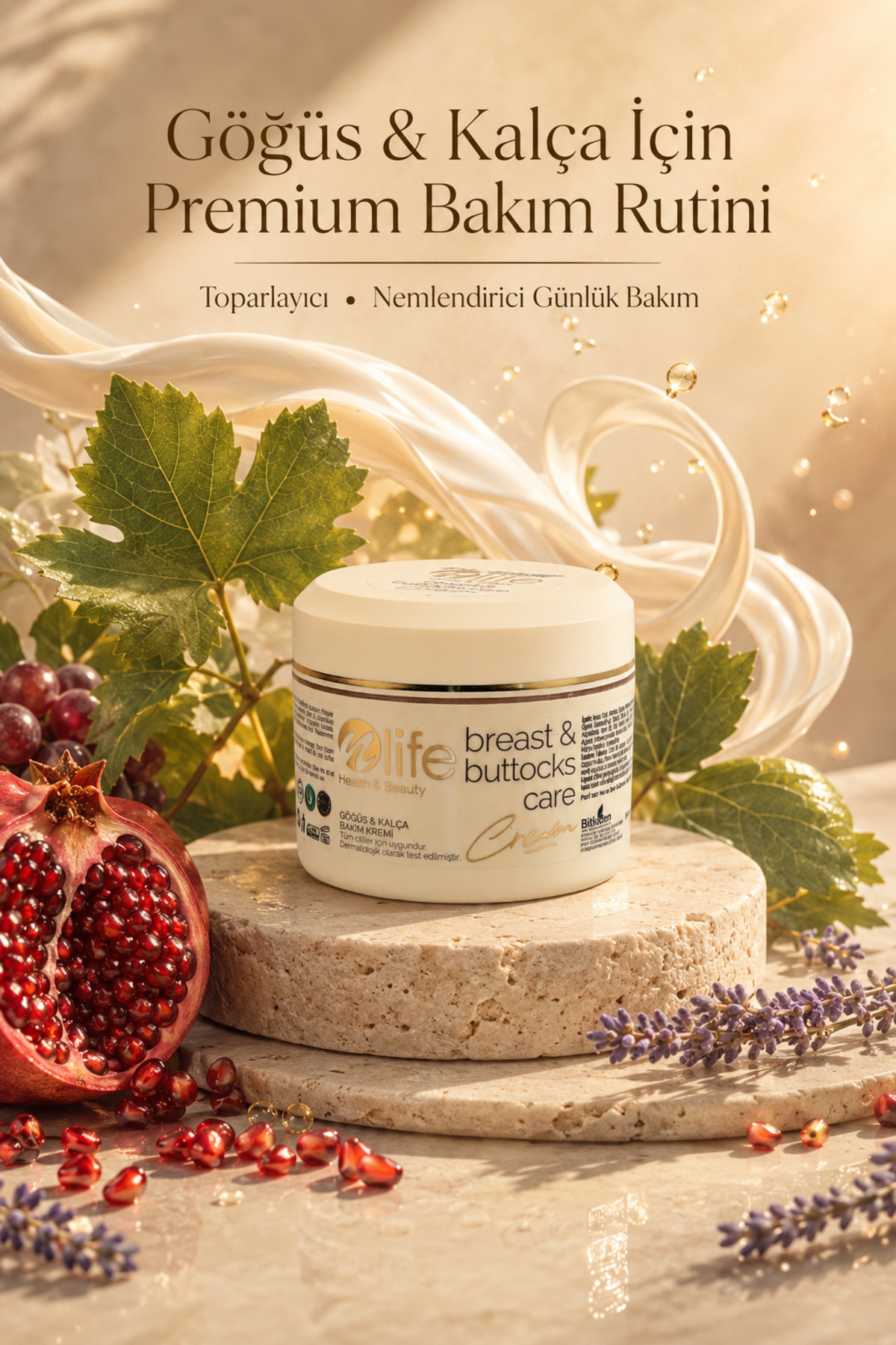 Göğüs ve Kalça Bakım Kremi / Toparlayıcı / Onarıcı / Tüm Ciltler 150 ml — Tüm Ciltler İçin Uygundur — تصویر 5 از 5
