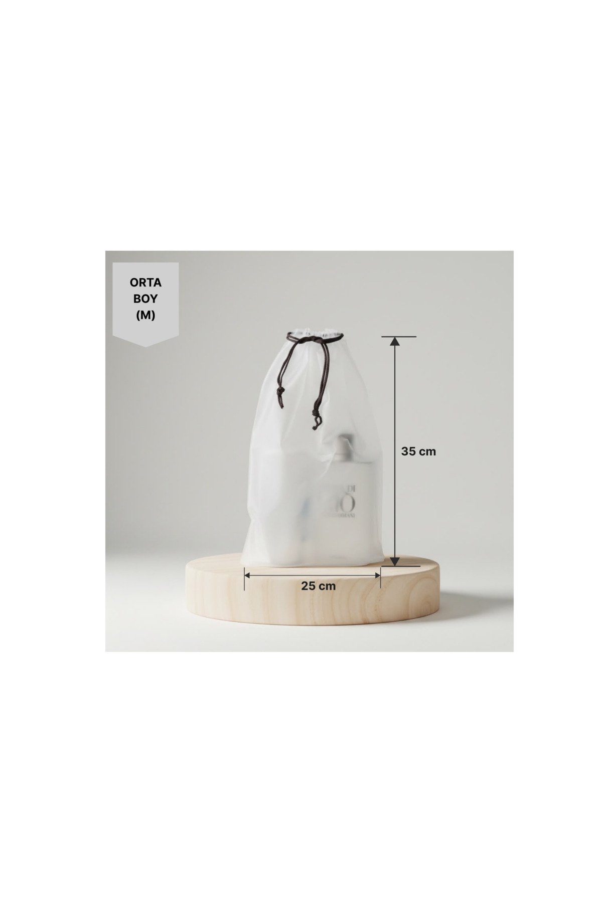 10lu Set 25*35cm (medium) Su Geçirmez Büzme Ipli Kozmetik Makyaj Tatil Çantası — آبی ŞMÇ13 — تصویر 5 از 8