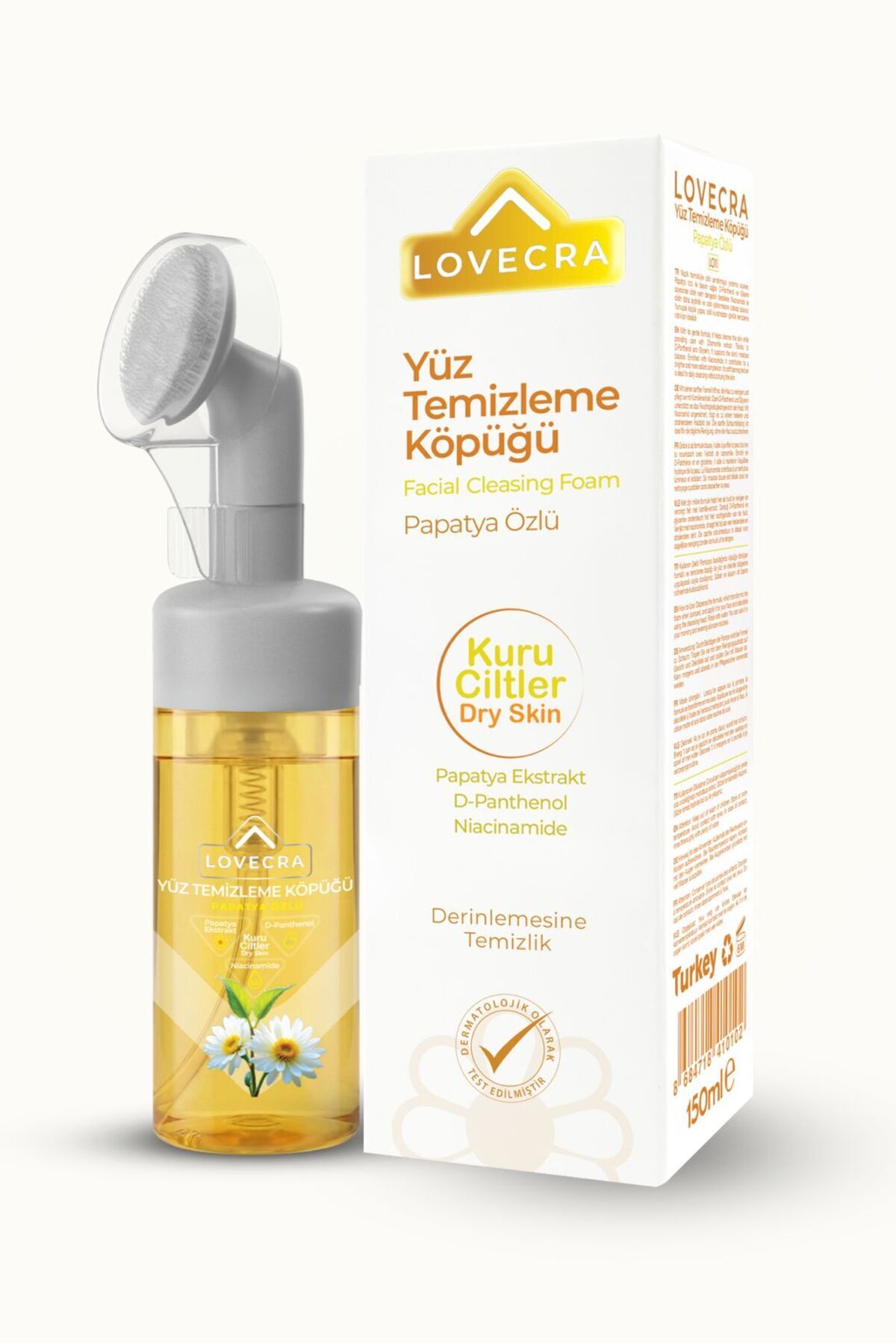 Papatya Yüz Temizleme Köpüğü Gözenek Temizleyici Kan Dolaşımı Destekleyici Kuru Hassas Cilt Tipleri İçin 150 ml — YÜZ-TEMPAPATYA — تصویر 6 از 6