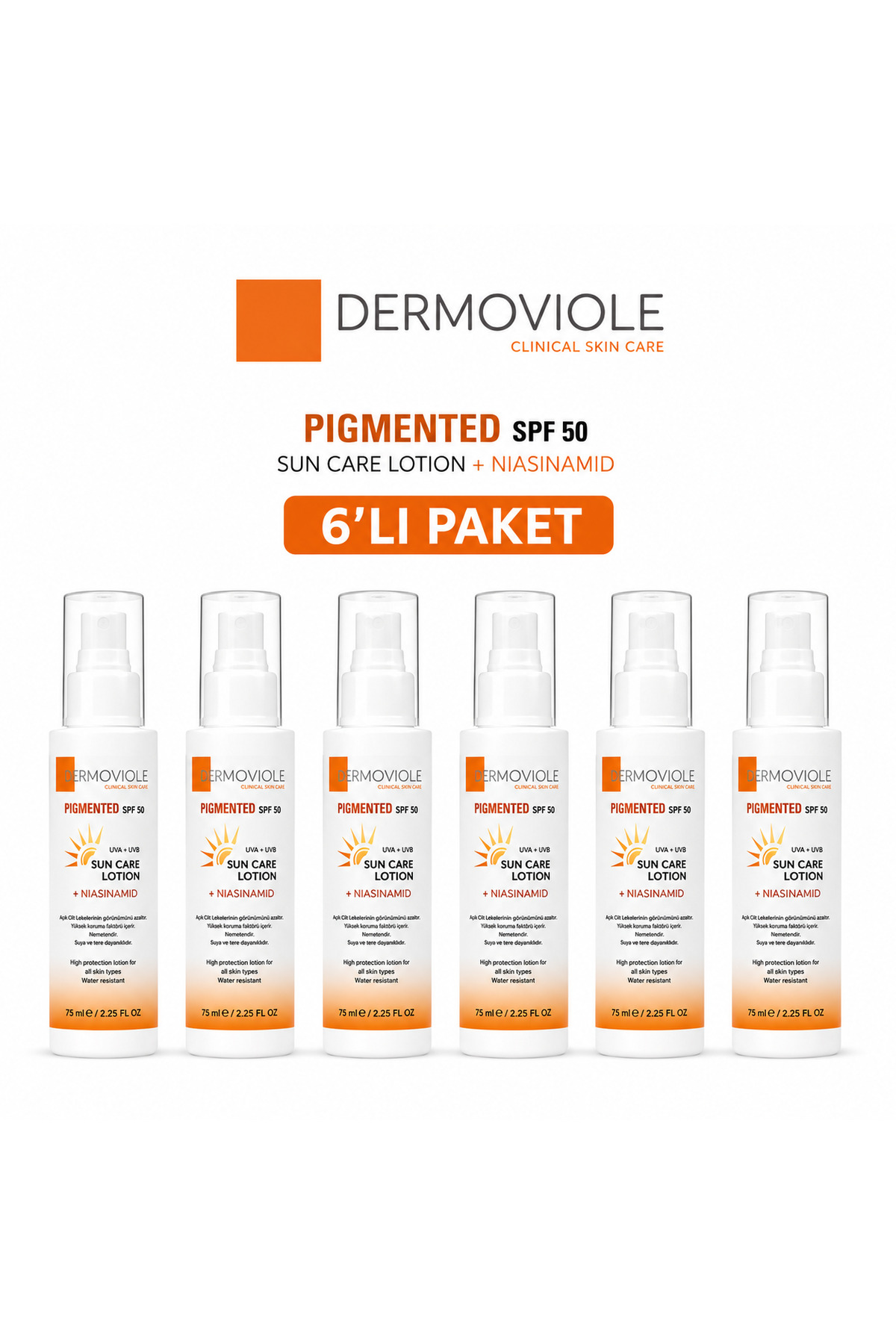 Pigmented SPF 50 Leke Karşıtı Yüz Güneş Kremi6 LI PAKET — 14